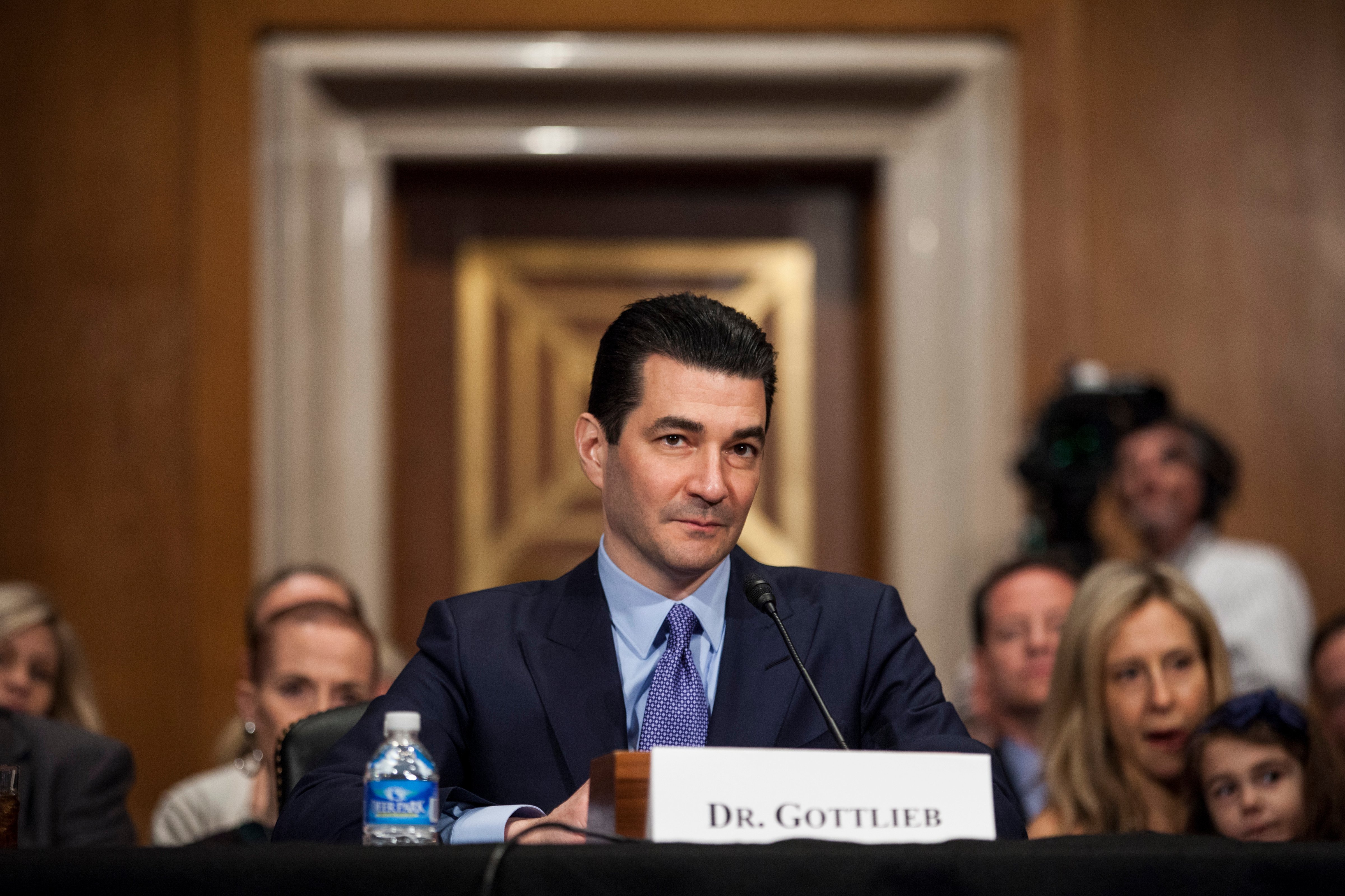 FDA Commissioner-designate Scott Gottlieb testifies during a Senate Health, Education, Labor and Pensions Committee hearing on April 5, 2017 at on Capitol Hill in Washington, D.C. (Zach Gibson&mdash;Getty Images)