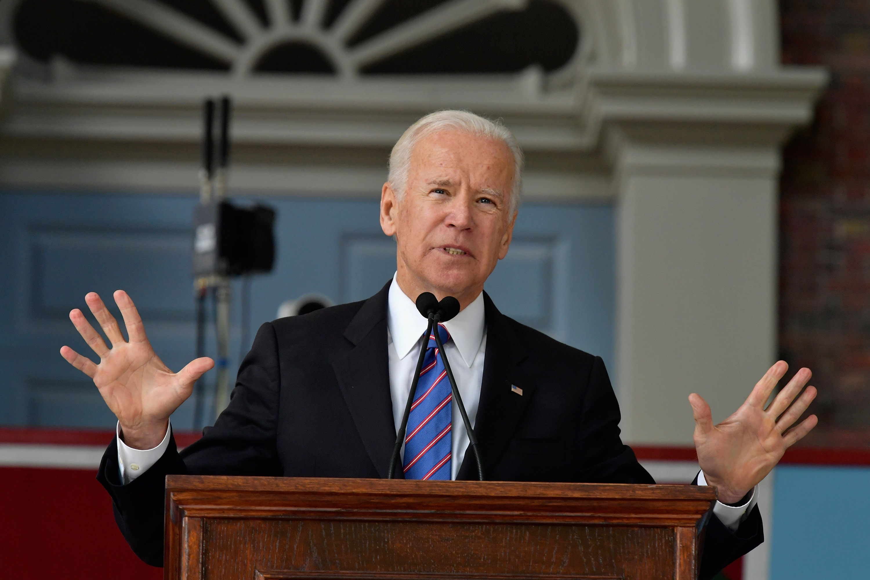 CAMBRIDGE, MA - MAY 24:  Former Vice President Joseph Biden speaks at the Harvard College Class of 2017 Class Day Exercises at Harvard University (Paul Marotta&mdash;Getty Images)
