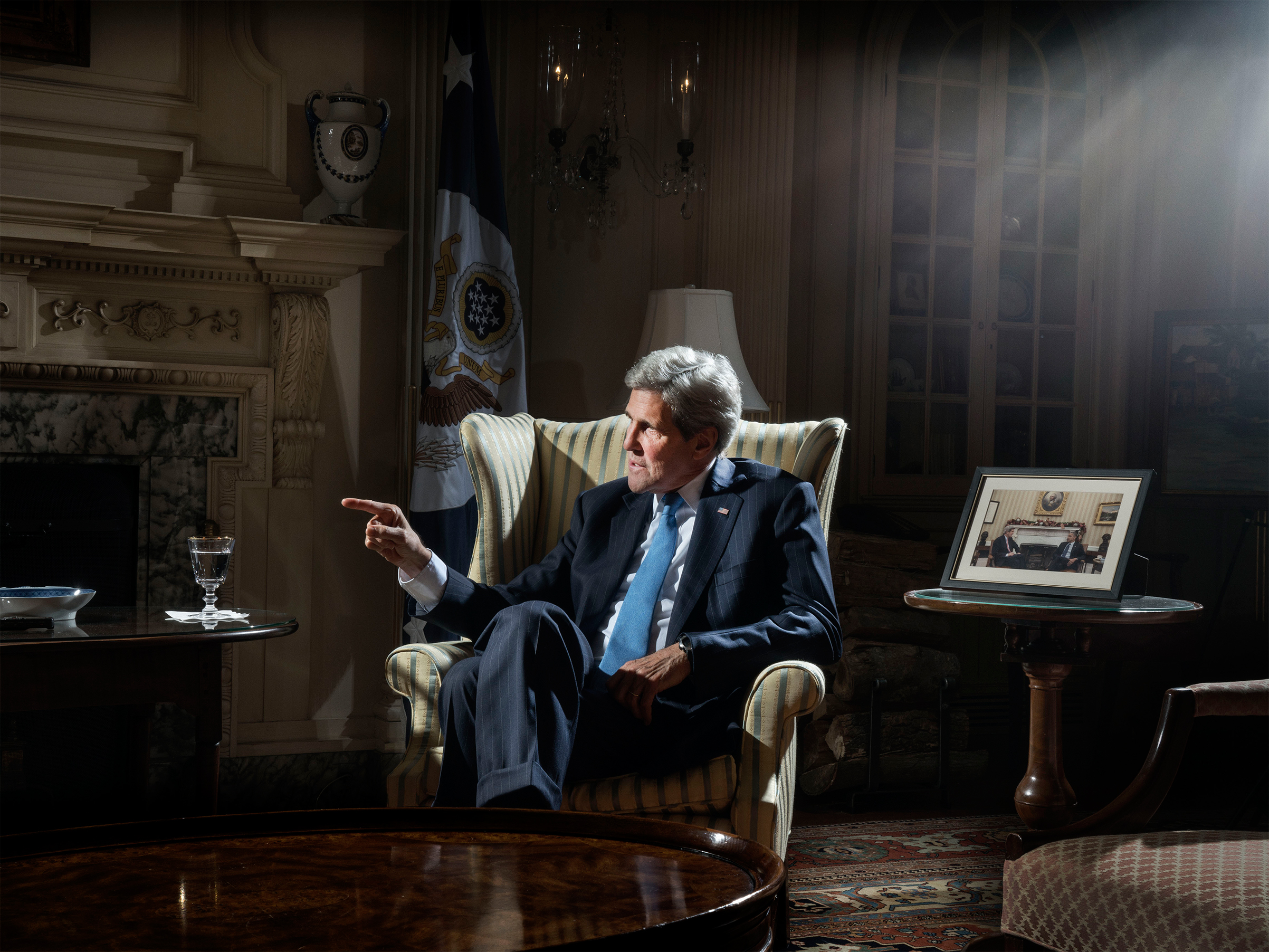 John Kerry photographed in Washington, D.C., on April 1, 2016. (Alex Majoli—Magnum Photos for TIME)