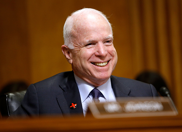 Senator John McCain at a Senate Foreign Relations Committee hearing on Feb. 15, 2017 in Washington, D.C.