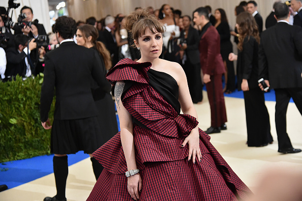 Lena Dunham attends the Met Gala on May 1, 2017 in New York City.