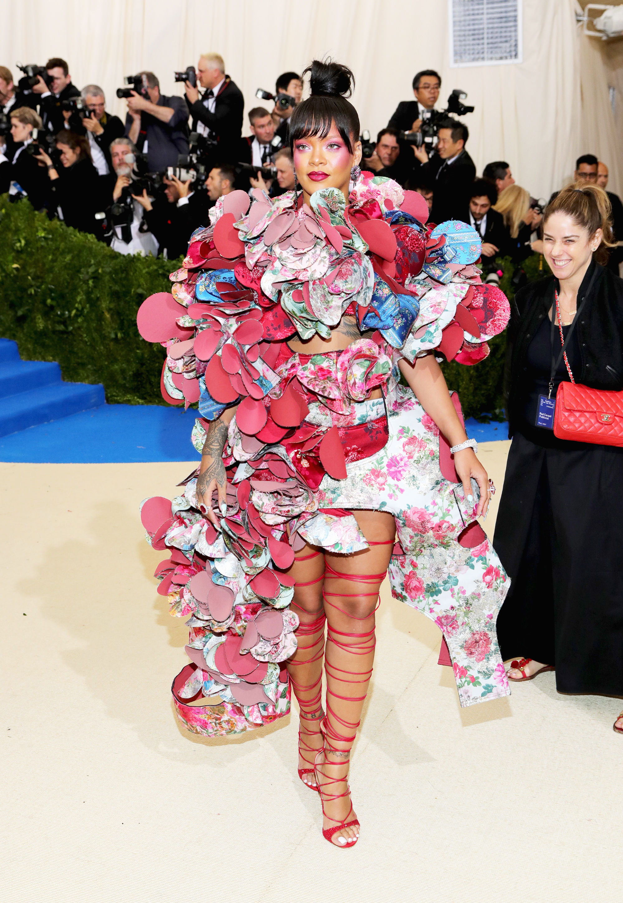 Rihanna attends The Metropolitan Museum of Art's Costume Institute benefit gala celebrating the opening of the Rei Kawakubo/Comme des Garçons: Art of the In-Between exhibition in New York City, on May 1, 2017.