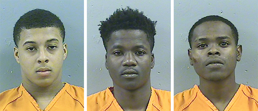 Dwan Wakefield (left), Tyreek Washington (center) and Byron McBride (right) (Madison County Detention Center)
