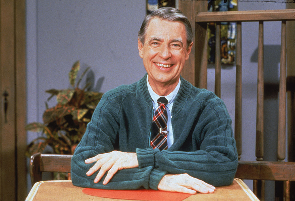 Portrait of American educator and television personality Fred Rogers (1928 - 2003) of the television series 'Mister Rogers' Neighborhood,' circa 1980s. (Fotos International—Getty Images)