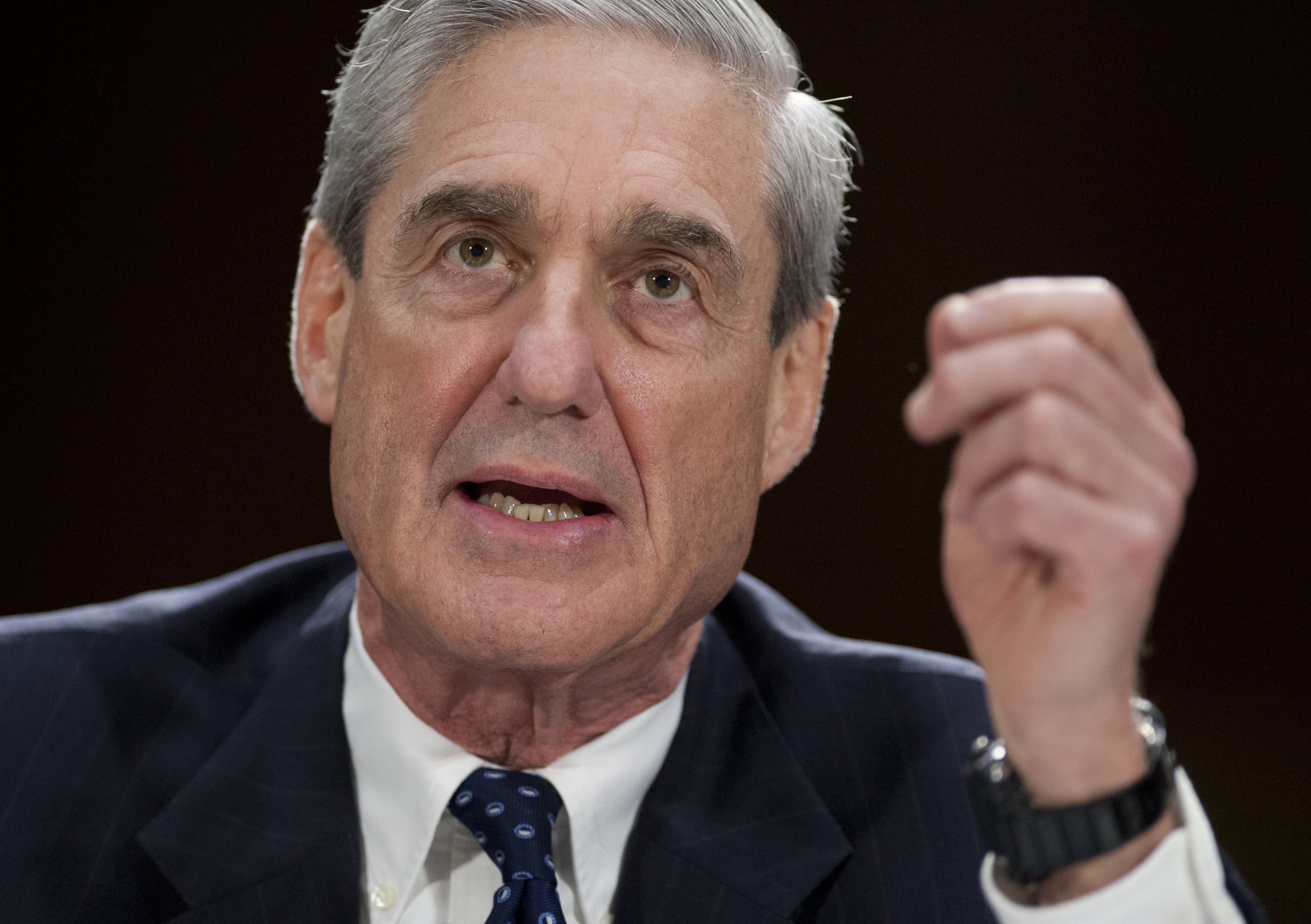 Federal Bureau of Investigation Director Robert Mueller testifies before the US Senate Judiciary Committee on oversight during a hearing on Capitol Hill in Washington, June 19, 2013. (Saul Loeb&mdash;AFP/Getty Images)