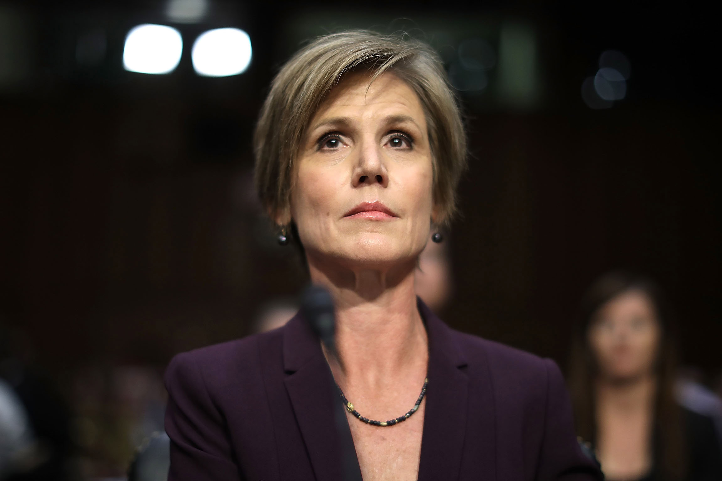 Former acting U.S. Attorney General Sally Yates testifies before the Senate Judiciary Committee's Subcommittee on Crime and Terrorism in the Hart Senate Office Building on Capitol Hill May 8, 2017 in Washington, DC. (Chip Somodevilla, Getty Images)