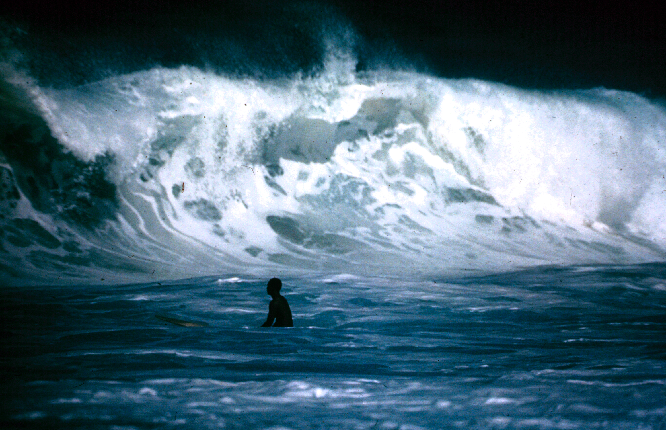 Surfing in Hawaii, 1963.