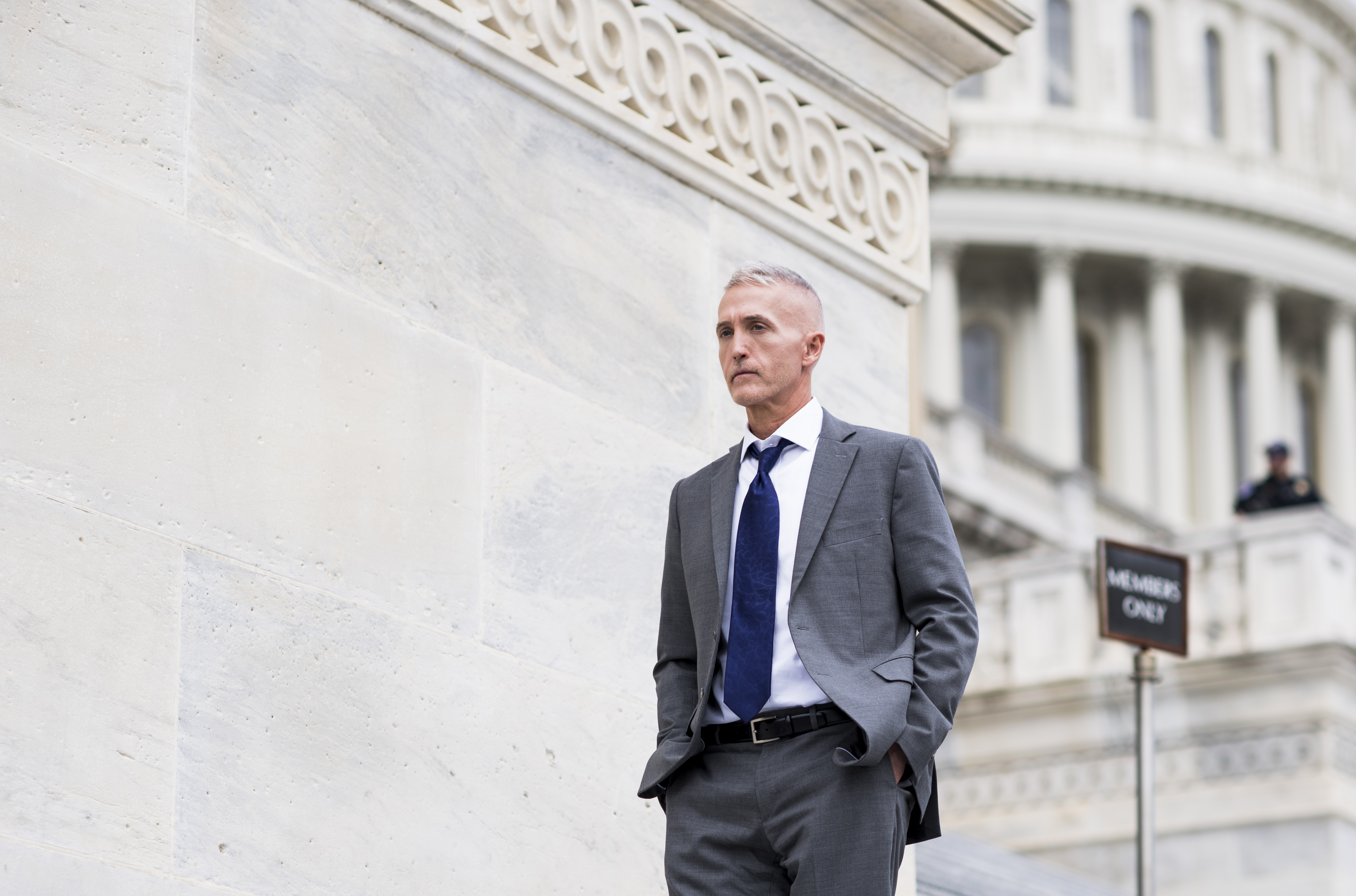 Rep. Trey Gowdy, R-S.C., walks down the House steps at the Capitol on May 4, 2017. (Bill Clark—CQ-Roll Call, Inc./Getty Images)