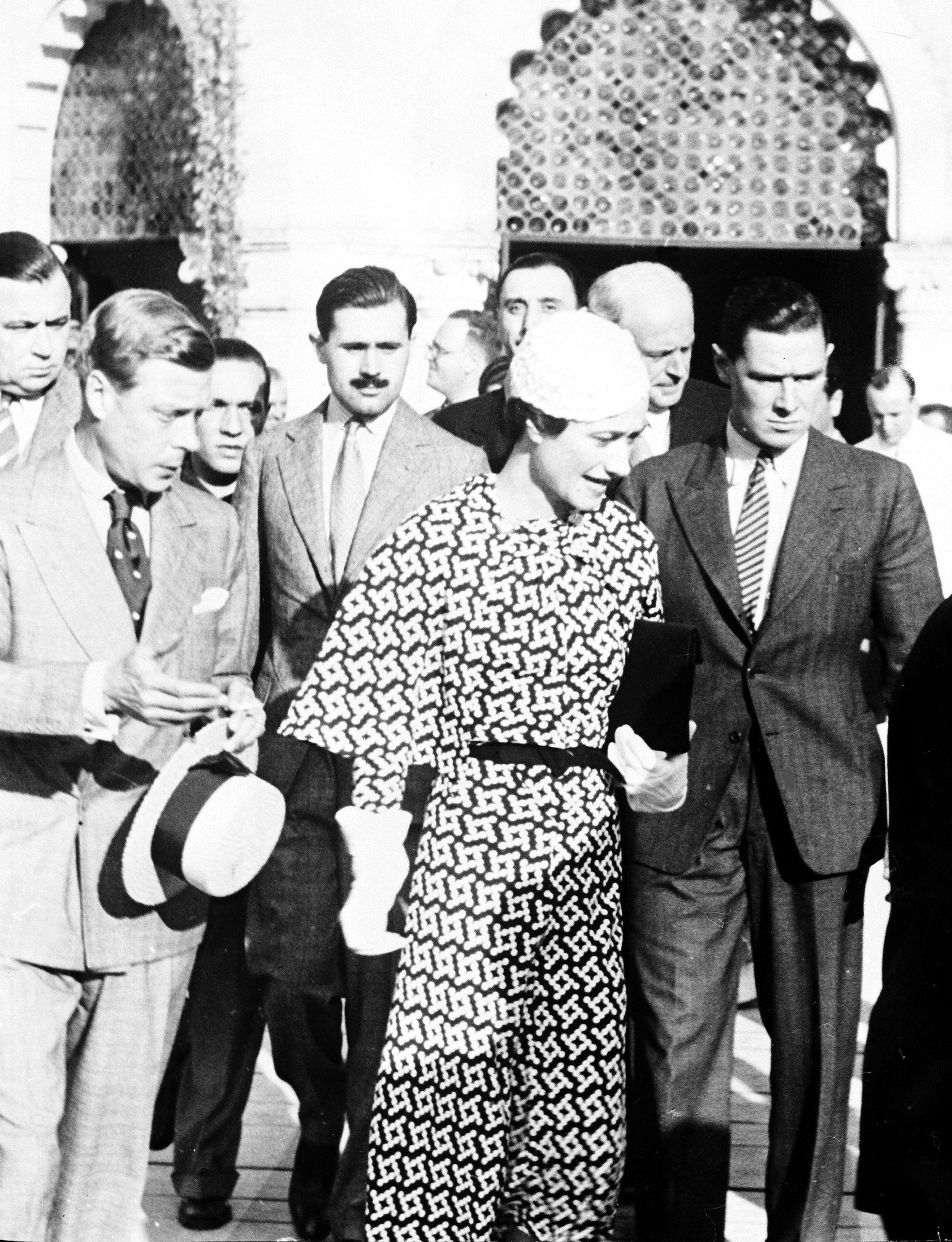Wallis Simpson and Duke of Windsor honeymoon.