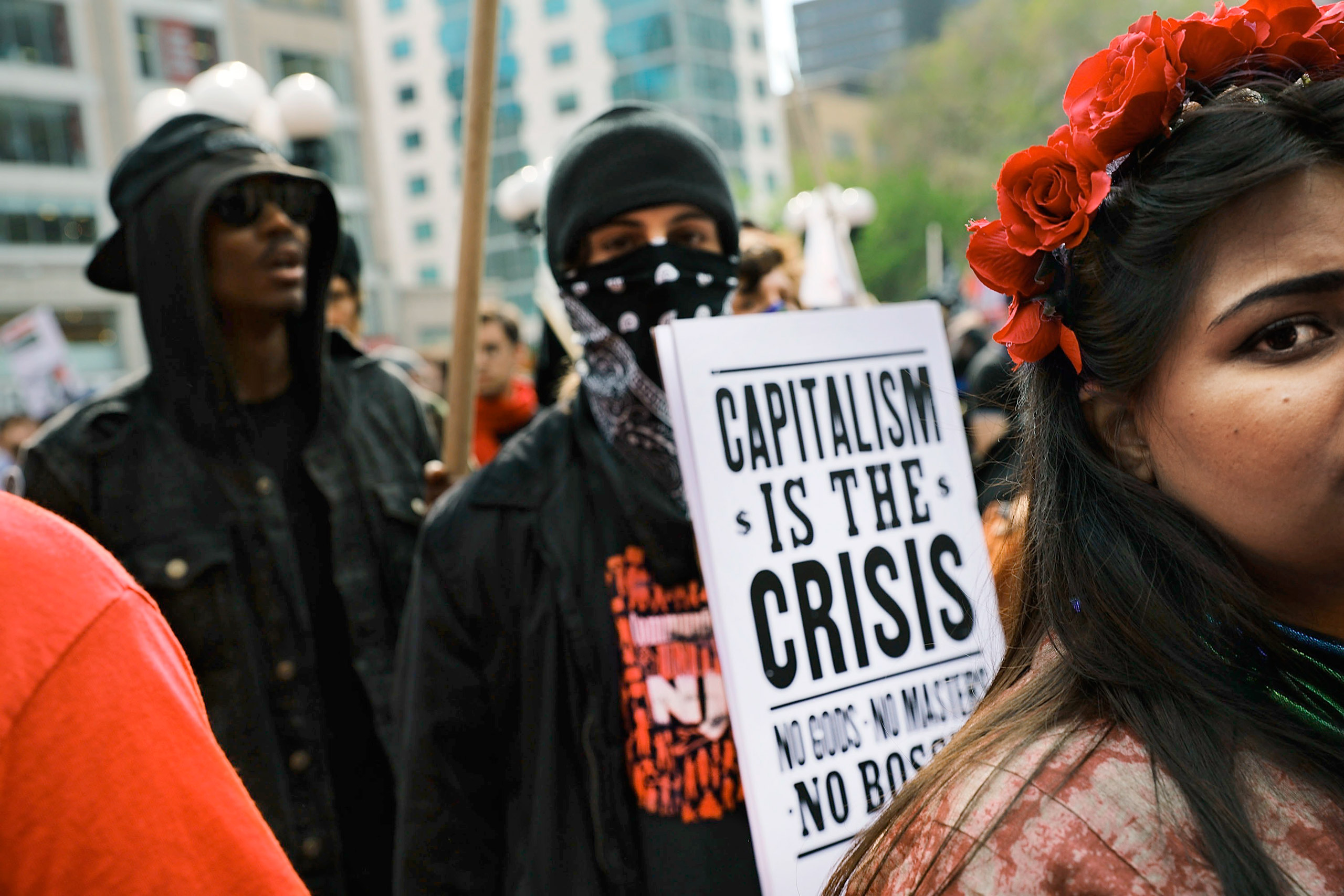 Protests like this International Workers’ Day demonstration in New York City on May 1 will become more common around the globe (Spencer Platt—Getty Images)