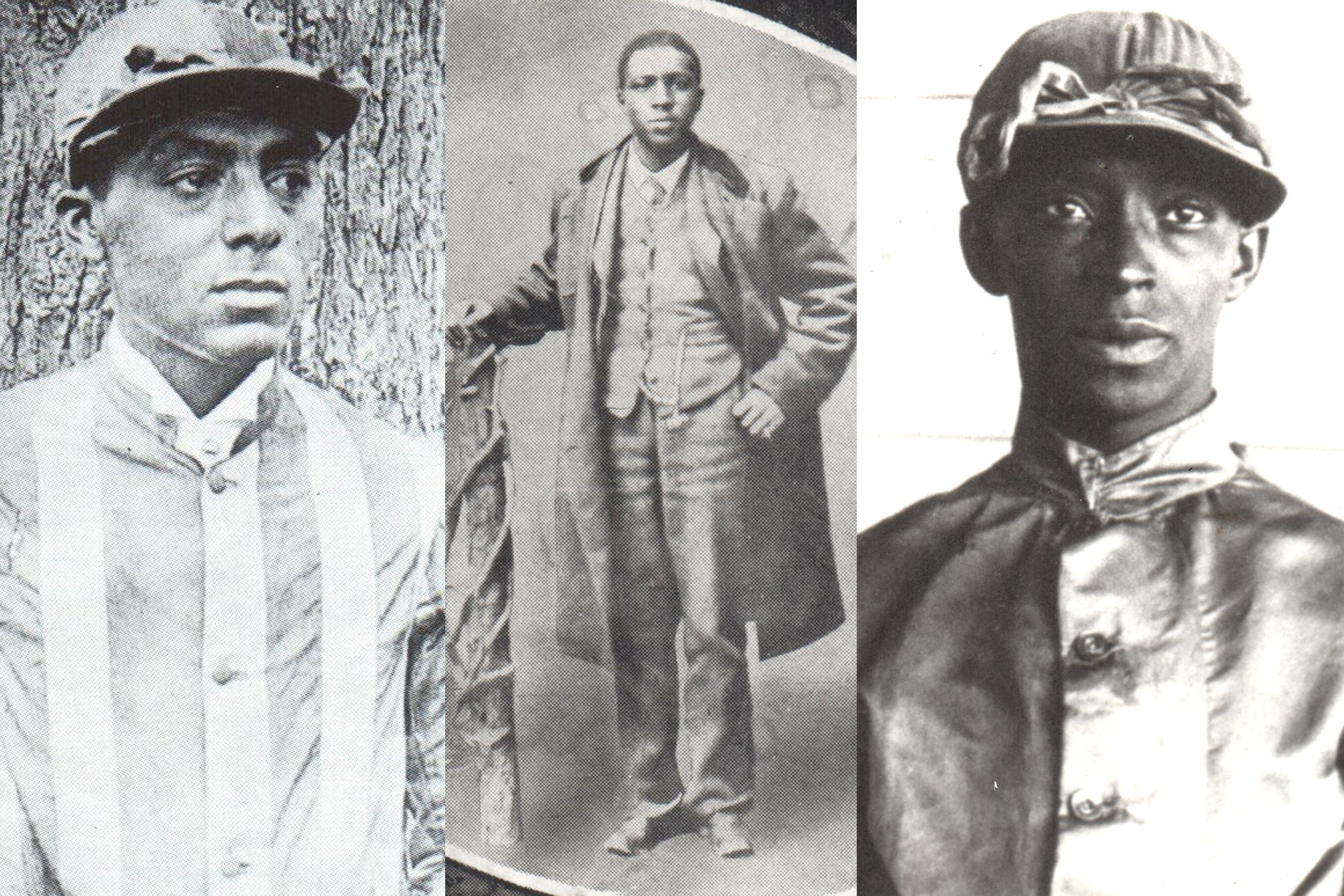 (L-R) Isaac Murphy, Oliver Lewis, Jimmy Winkfield—African-American jockeys dominated the Kentucky Derby in its early years. (Courtesy of the Kentucky Derby Museum)