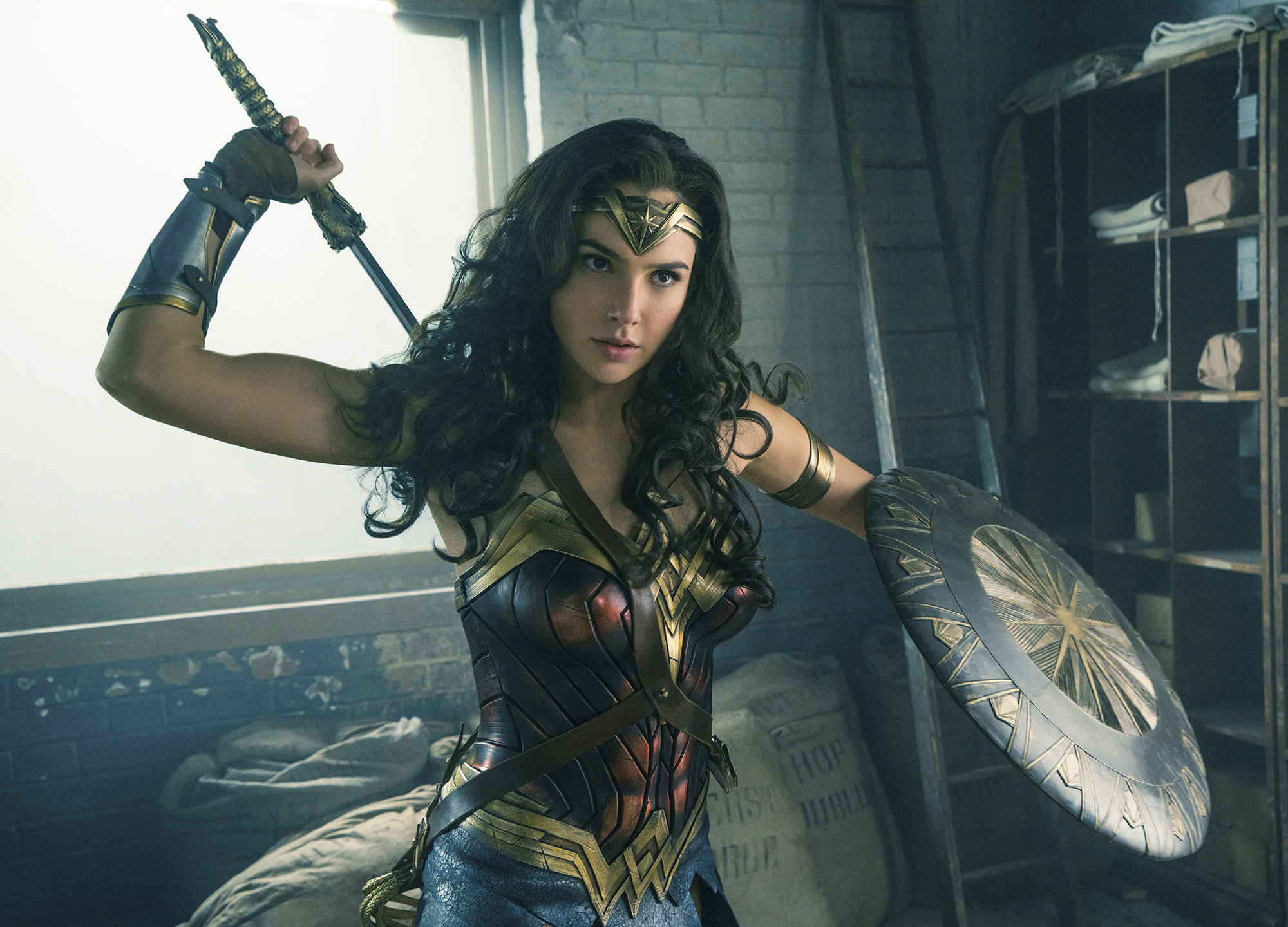 Gal Gadot in <i>Wonder Woman</i>. (Clay Enos—Warner Bros. Entertainment/AP)