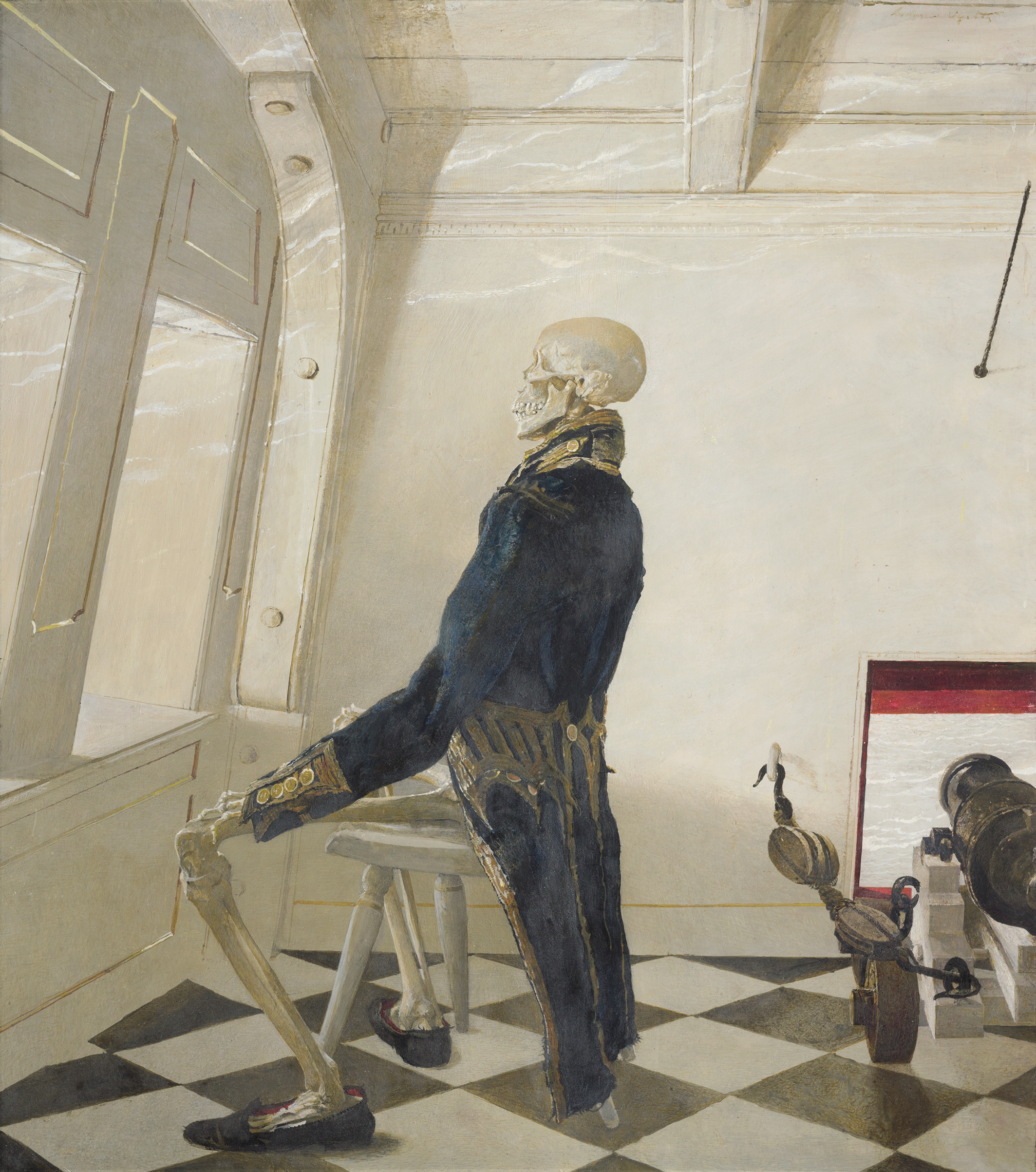 Dr. Syn, 1981 tempera on panel from The Andrew and Betsy Wyeth Collection.
