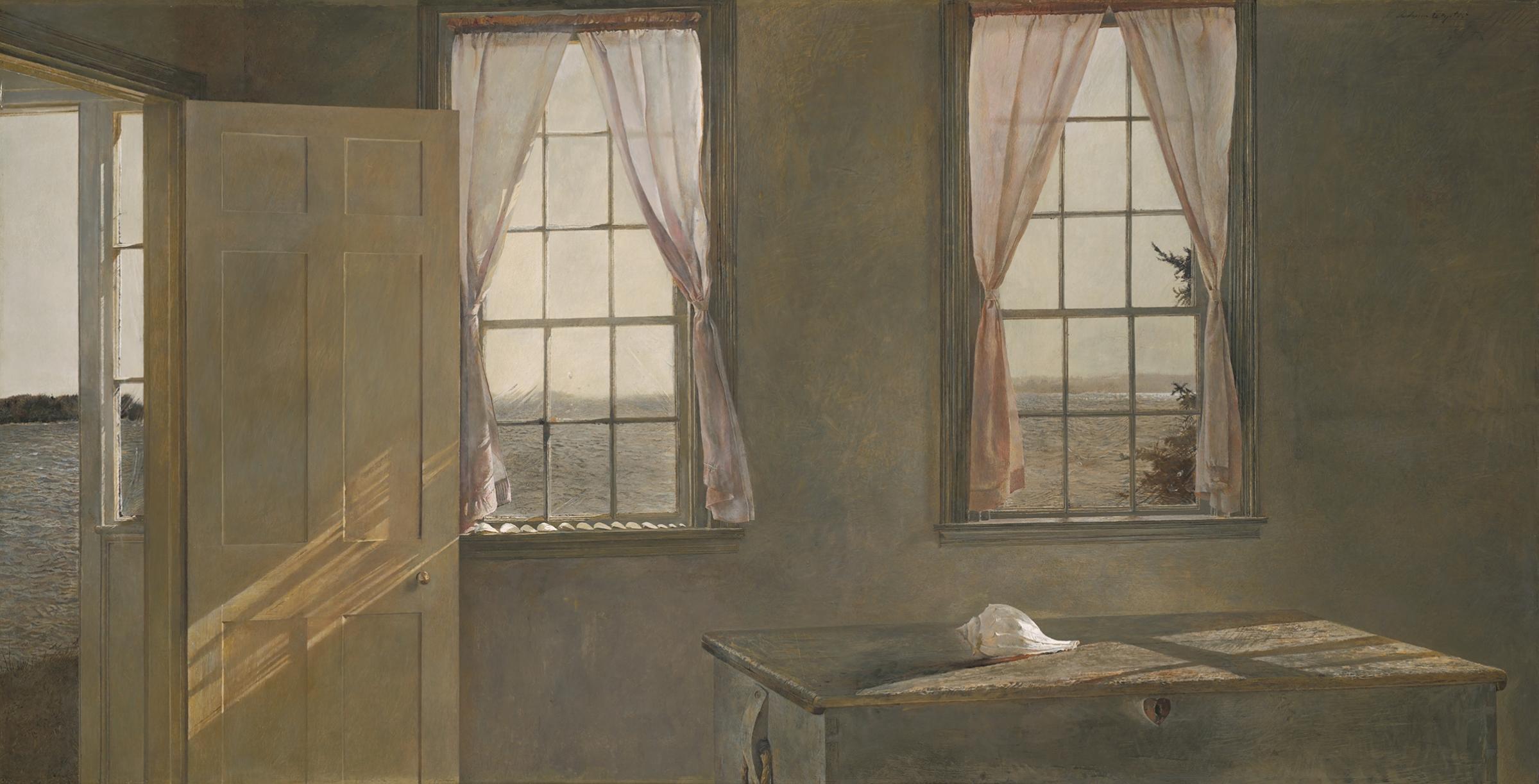 Her Room, 1963 tempera on panel from The Andrew and Betsy Wyeth Collection.