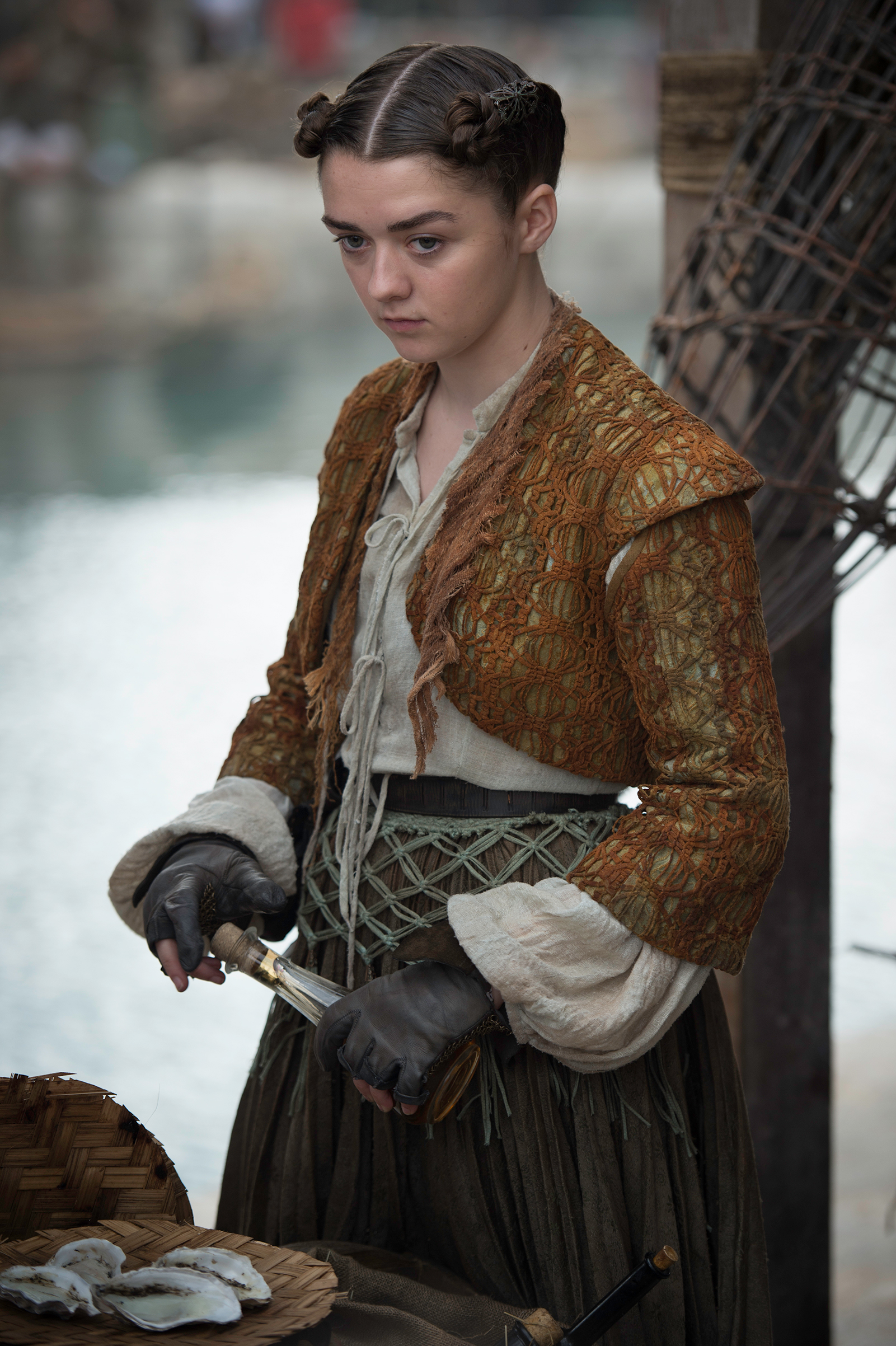 Arya Stark in Season 5 of Game of Thrones