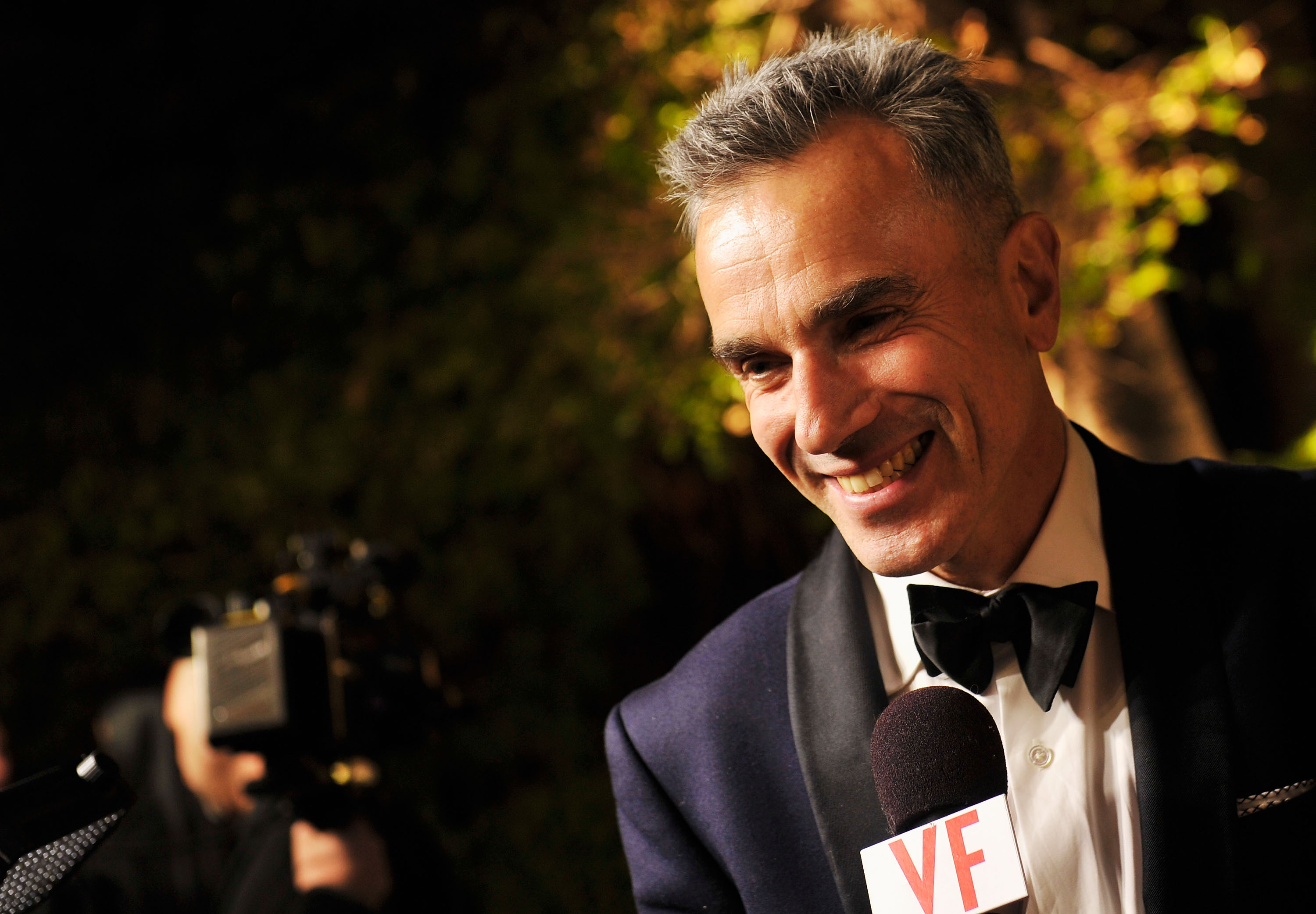 Daniel Day-Lewis arrives for the 2013 Vanity Fair Oscar Party hosted by Graydon Carter at Sunset Tower on February 24, 2013. (Larry Busacca/VF13—Getty Images for Vanity Fair)
