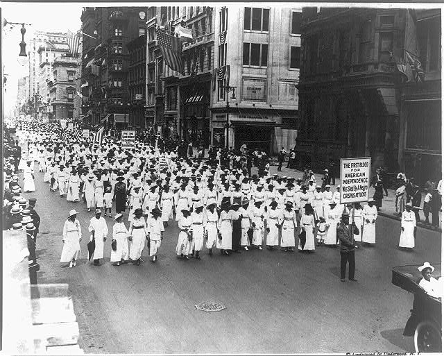 Silent protest parade in New York City on July 28, 1917, three weeks after the East St. Louis riots. (Underwood &amp; Underwood, N.Y./Library of Congress)