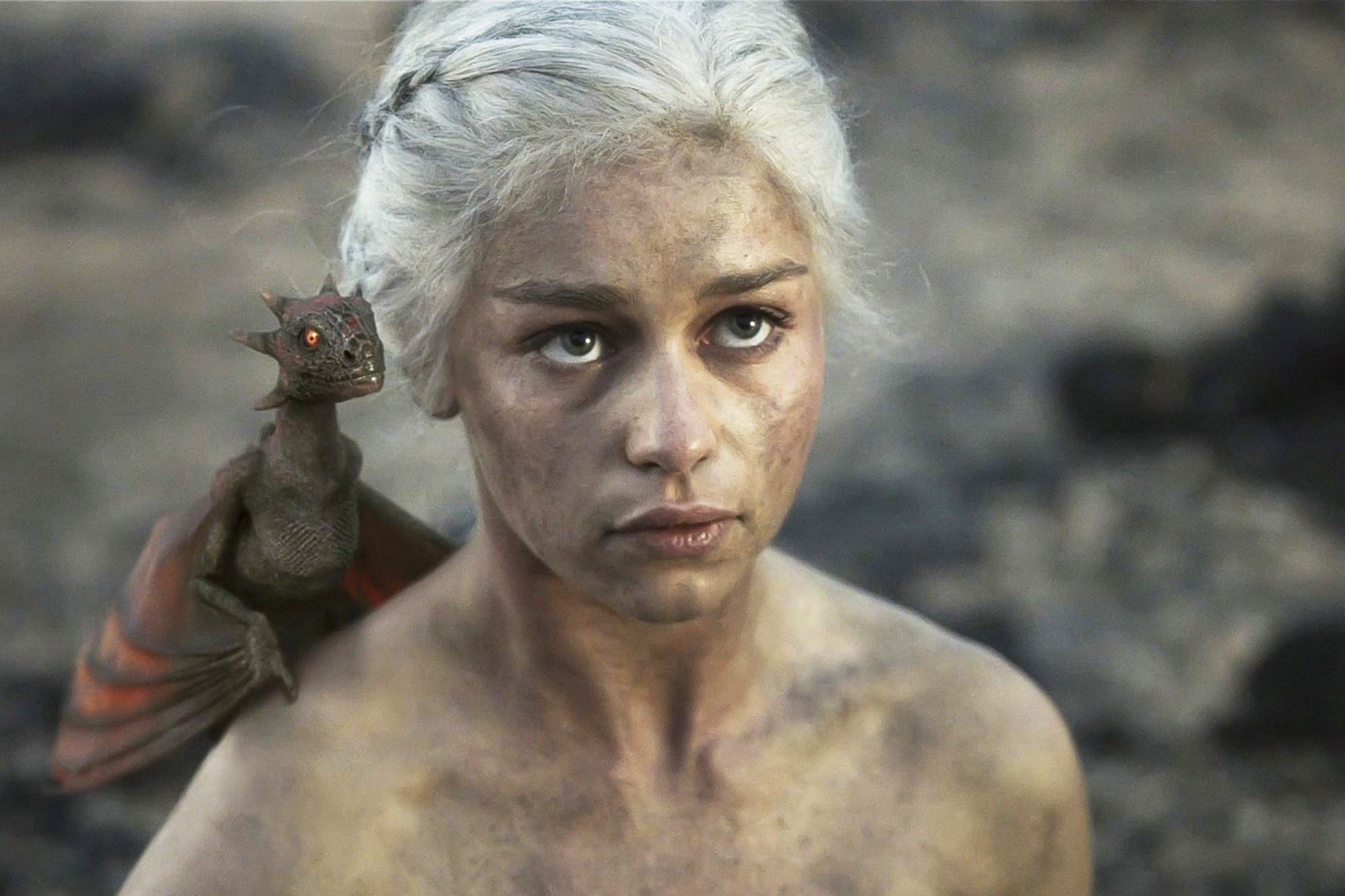 Emilia Clarke in season 1 of 'Game of Thrones.'