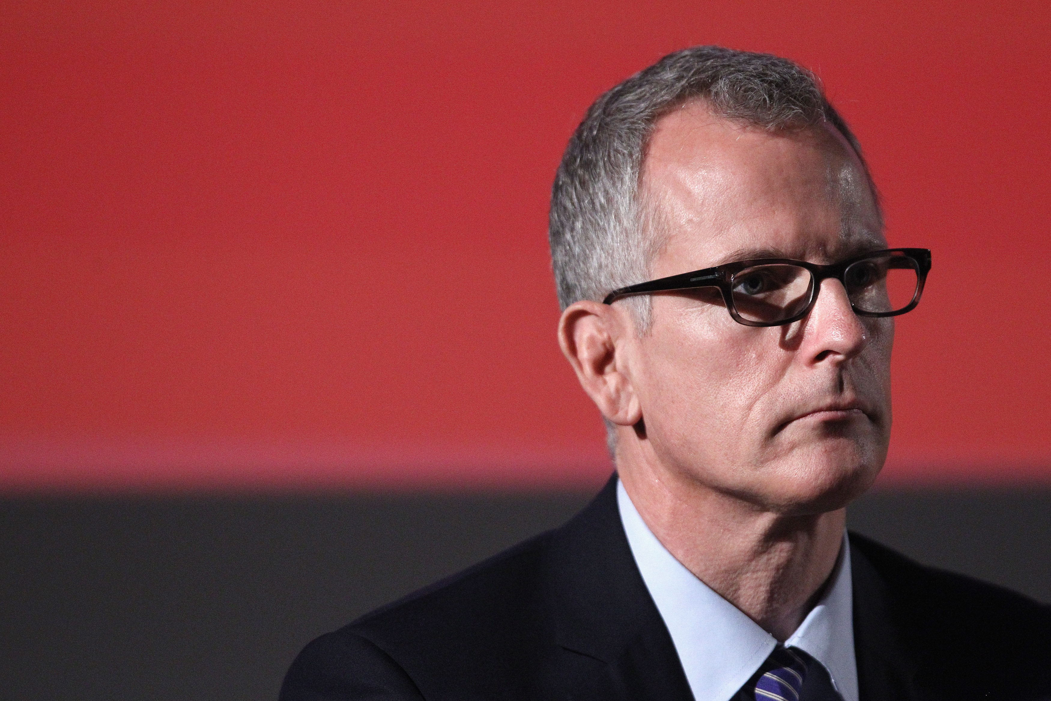 Brian Paddick, a former Deputy Assistant Commissioner for the Metropolitan Police and Liberal Democrat candidate for Mayor, during a Mayoral hustings in April 2012 (Oli Scarff—Getty Images)