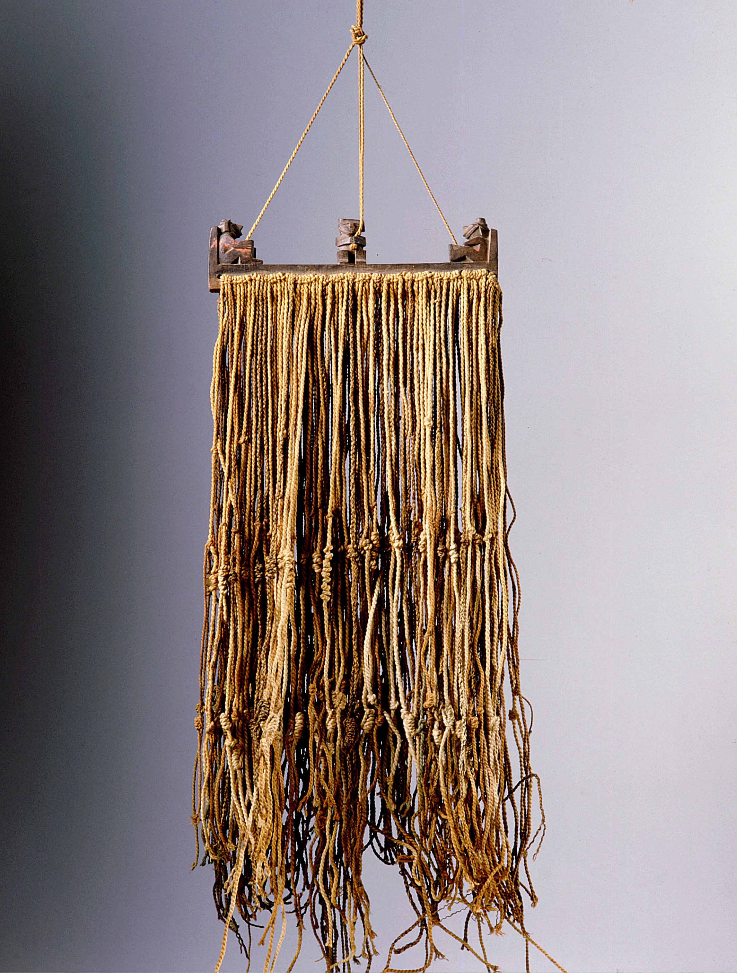 The quipu was a series of knotted strings by which the Inca kept their administrative records, though a moreesoteric function cannot be ruled out