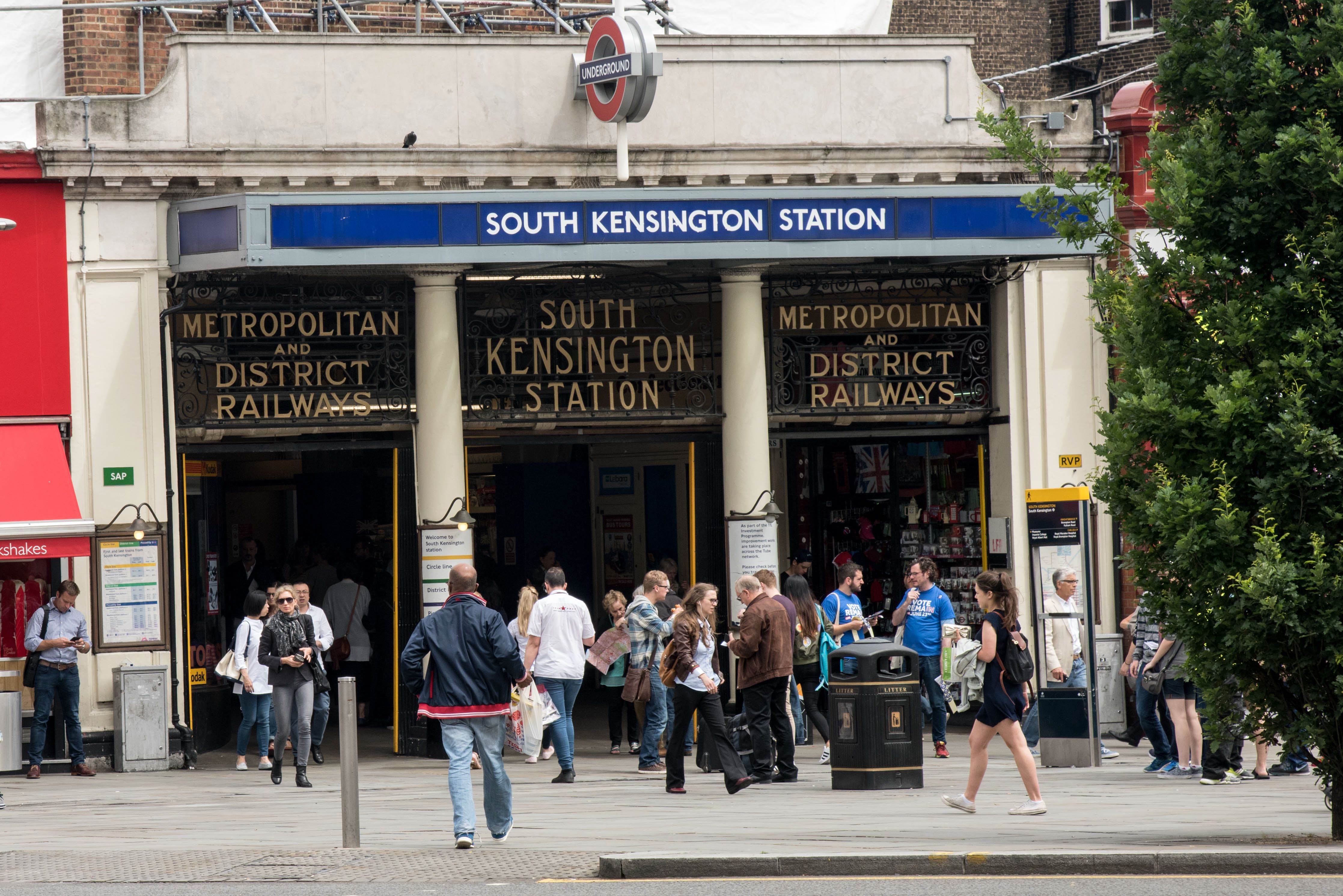 South Kensington station, London, England. (Education Images—UIG via Getty Images)