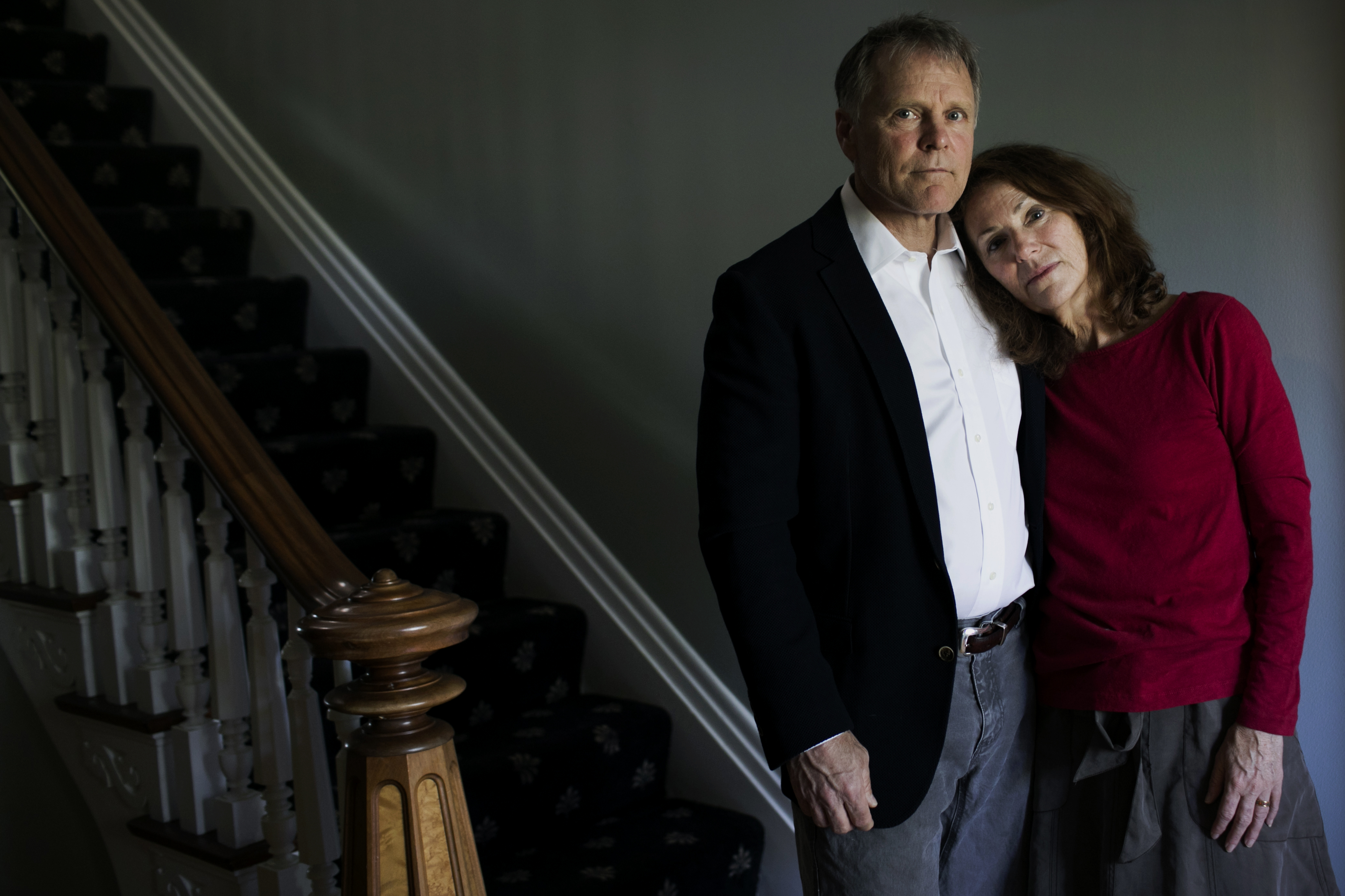 Fred and Cindy Warmbier stand in their home. (The Washington Post/Getty Images)