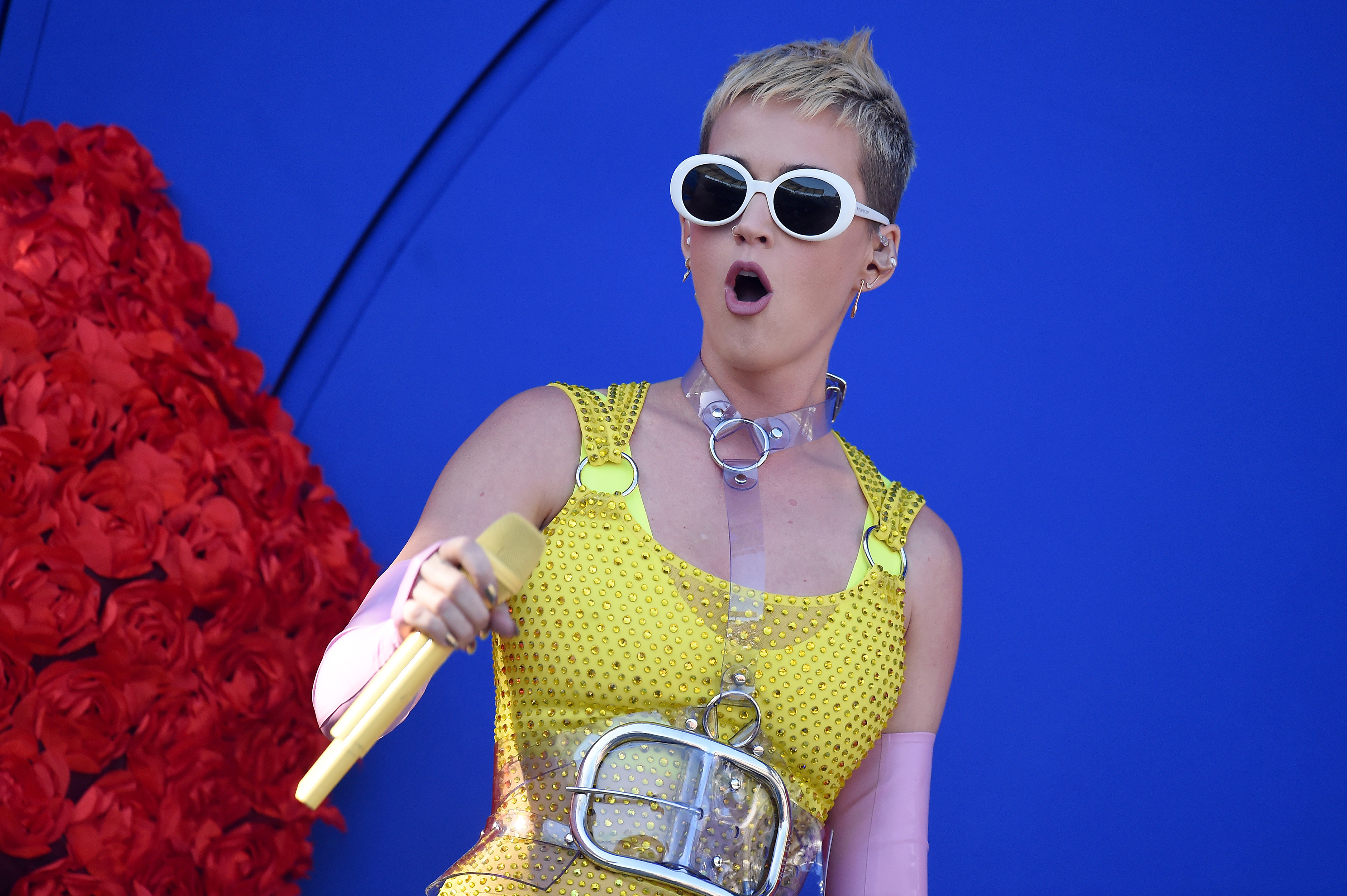 Singer Katy Perry performs in Carson, CA, on May 13, 2017. (Axelle/Bauer-Griffin—FilmMagic/Getty Images)