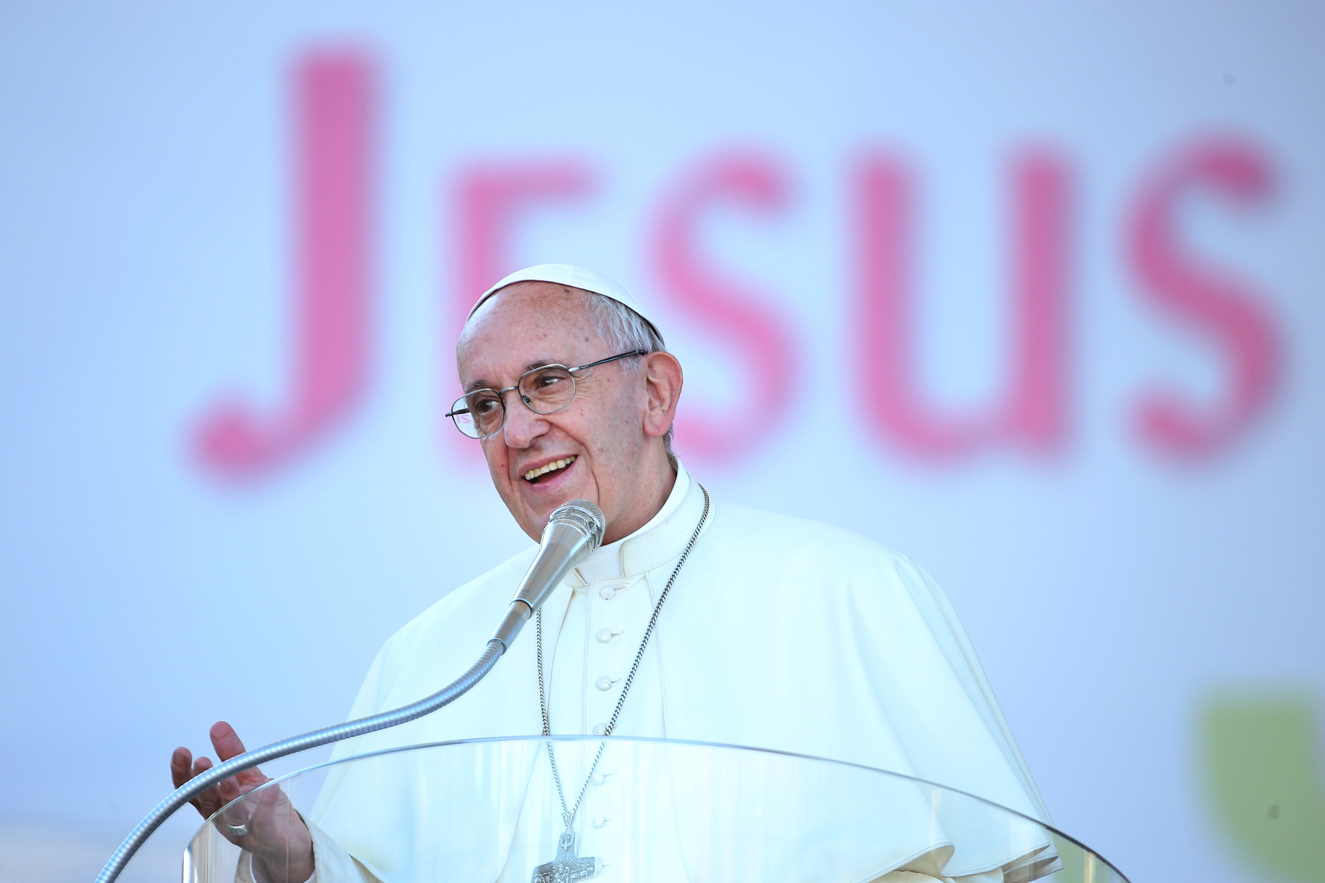 Pope Attends The Golden Jubilee at the Circo Massimo