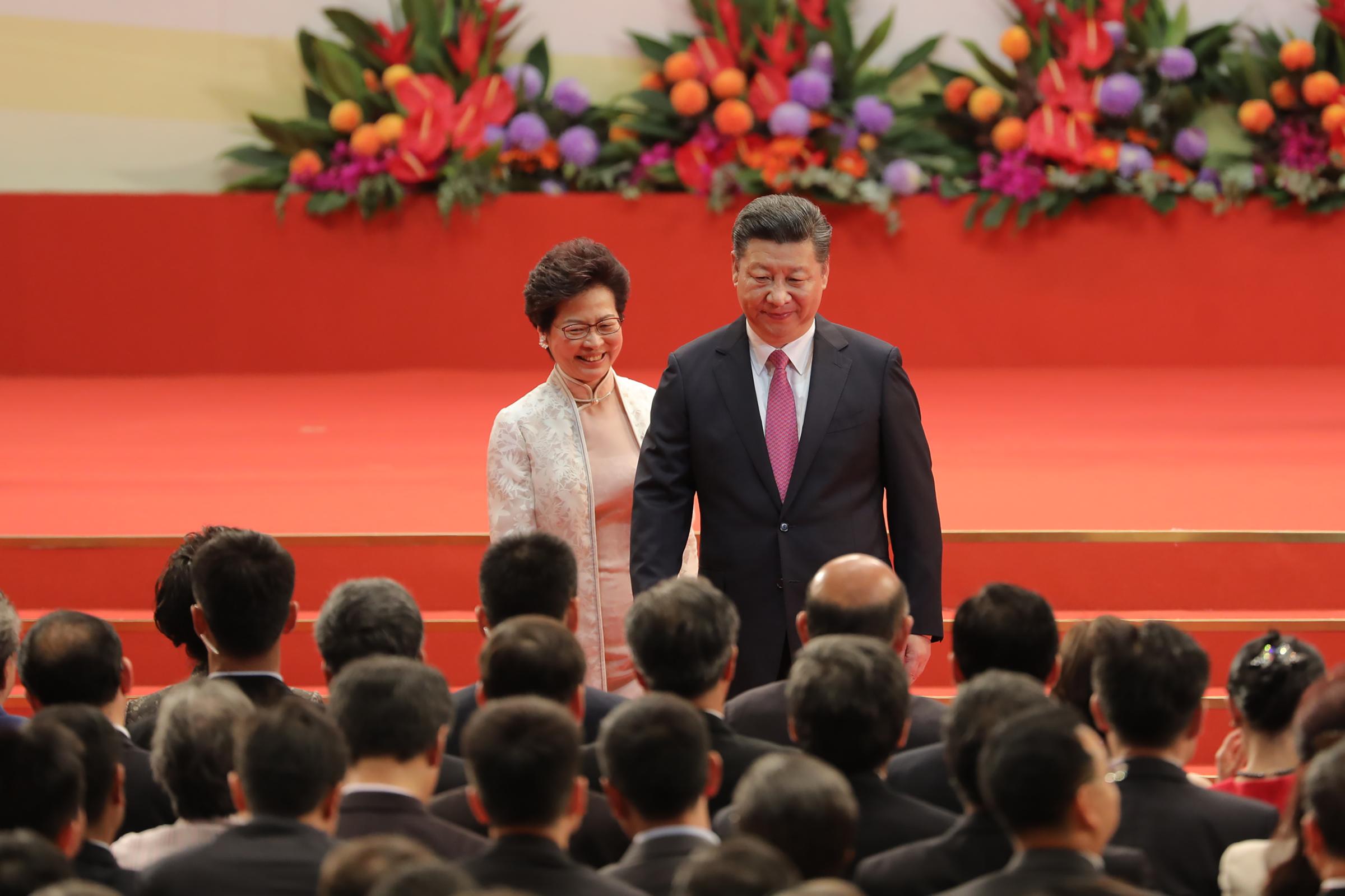 China's President Xi Jinping Officiates Swearing In Ceremony Of Hong Kong's New Government
