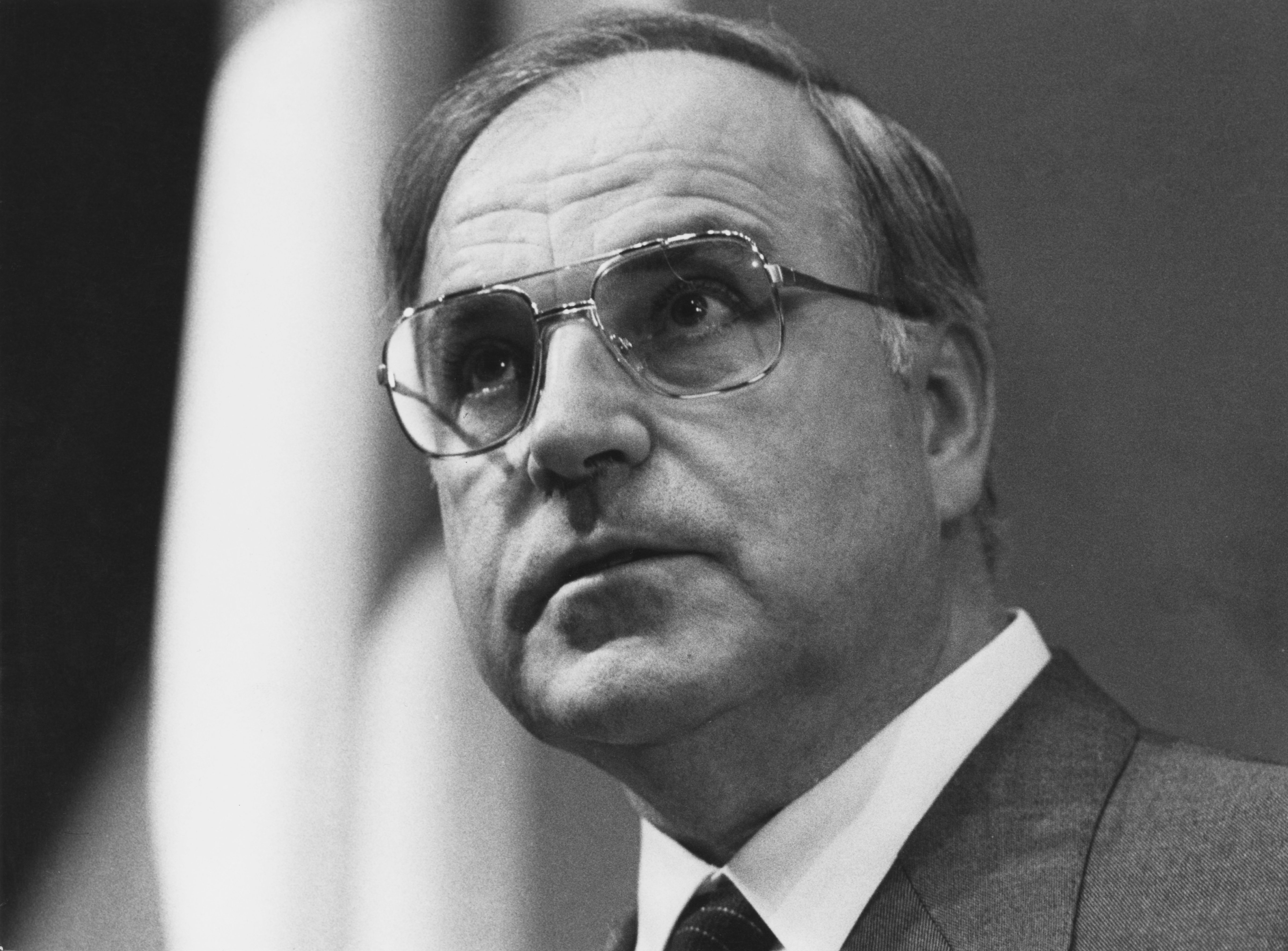 German politician Helmut Kohl, chairman of the opposition Christian Democratic Union (CDU), May 1981. (Keystone/Hulton Archive/Getty Images)