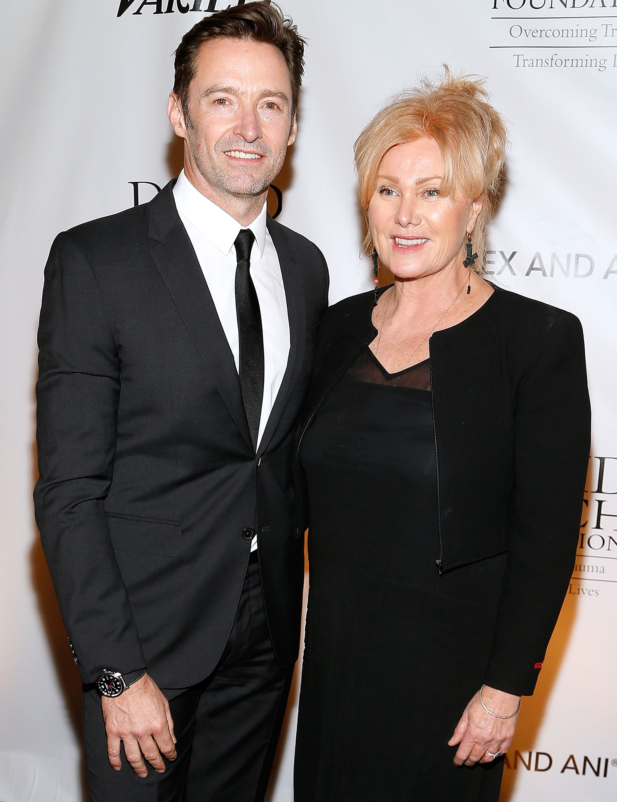 WASHINGTON, DC - JUNE 05:  Hugh Jackman (L) and Deborra-Lee Furness attend the National Night of Laughter and Song event hosted by David Lynch Foundation at the John F. Kennedy Center for the Performing Arts on June 5, 2017 in Washington, DC.  (Photo by Paul Morigi/WireImage) (Paul Morigi—WireImage)