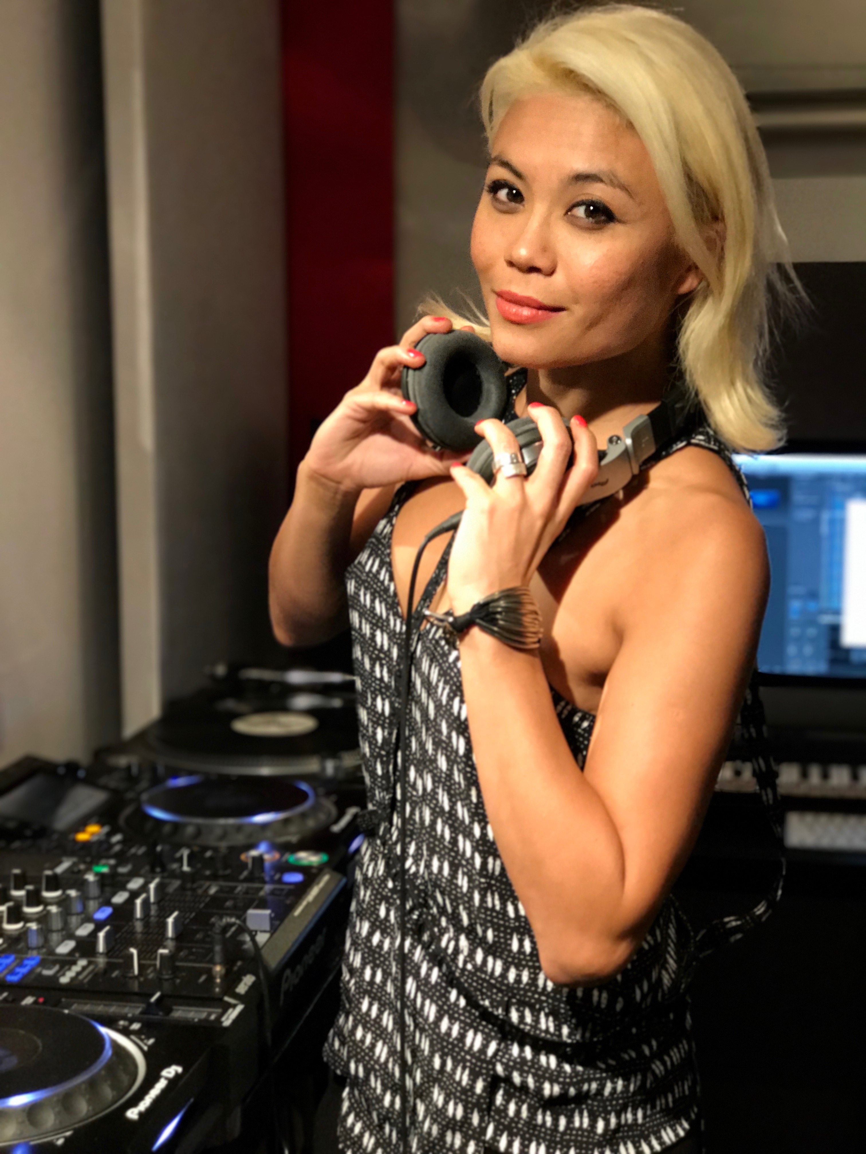 Janette Slack, 36, Eurasian DJ, composer, and producer, at her studio in Kowloon, Hong Kong, on June 19, 2017.  People are always curious where I’m from. My accent is slightly English, slightly American, with a bit of an Australian twang, and of course we throw in a bit of Cantonese [and pidgin] just naturally. I’m more forgiving of people who are shocked that when I open my mouth I sound the way I do. I call it the Hong Kong accent. But in their minds, people expect a Chinese accent. I’ve met a lot of Eurasians in England who say to me ‘I’m English,’ and I’m like, ‘How can you say that?’ I’m very proud to be from Hong Kong. We always thought it would be devastating after the handover but everyone who said they were going to leave is still here and still having a good time.”