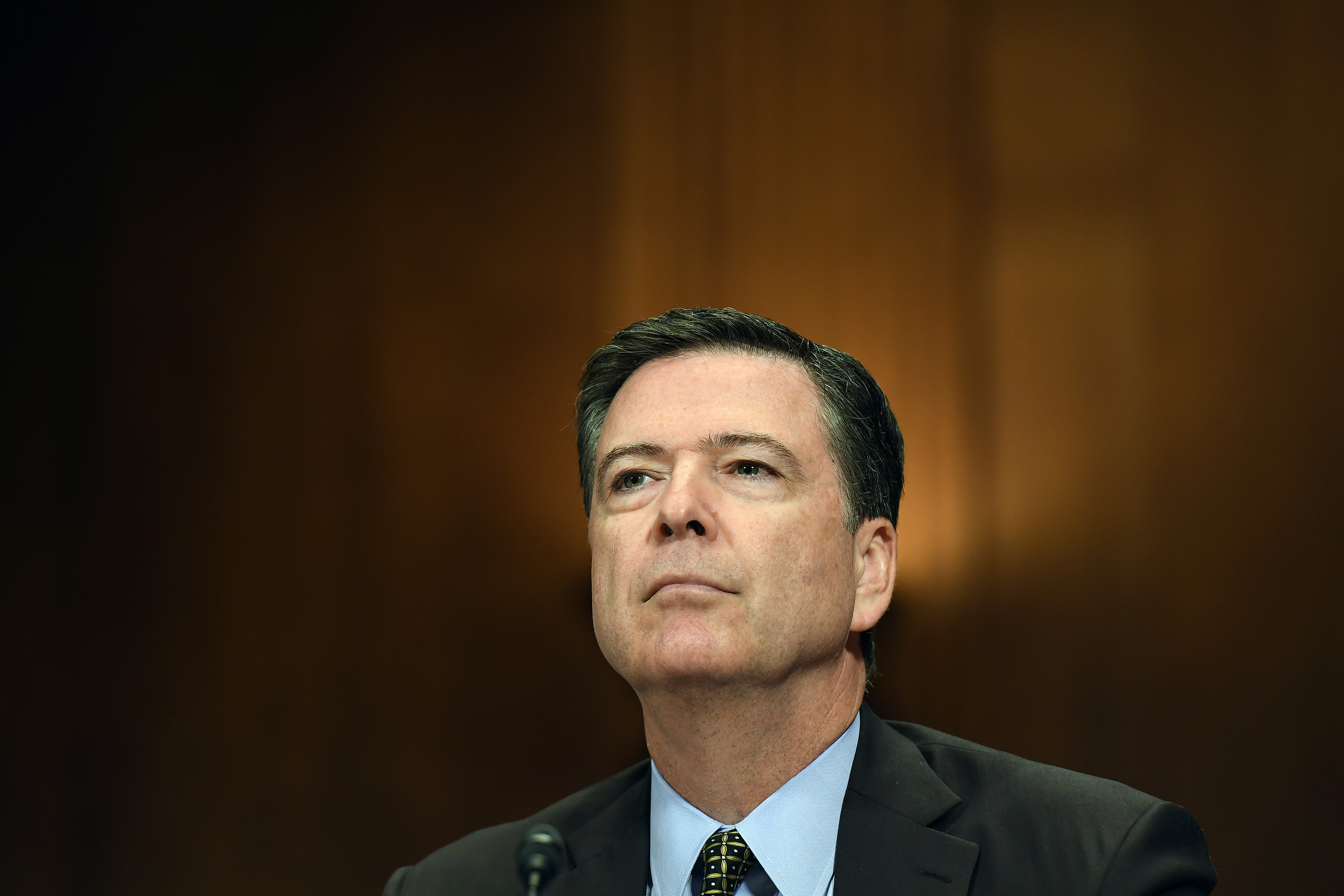 Federal Bureau of Investigation Director James Comey appears before the Senate Judiciary Committee in the Dirksen Senate Office Building on Wednesday May 03, 2017 in Washington, DC. (The Washington Post—Getty Images)