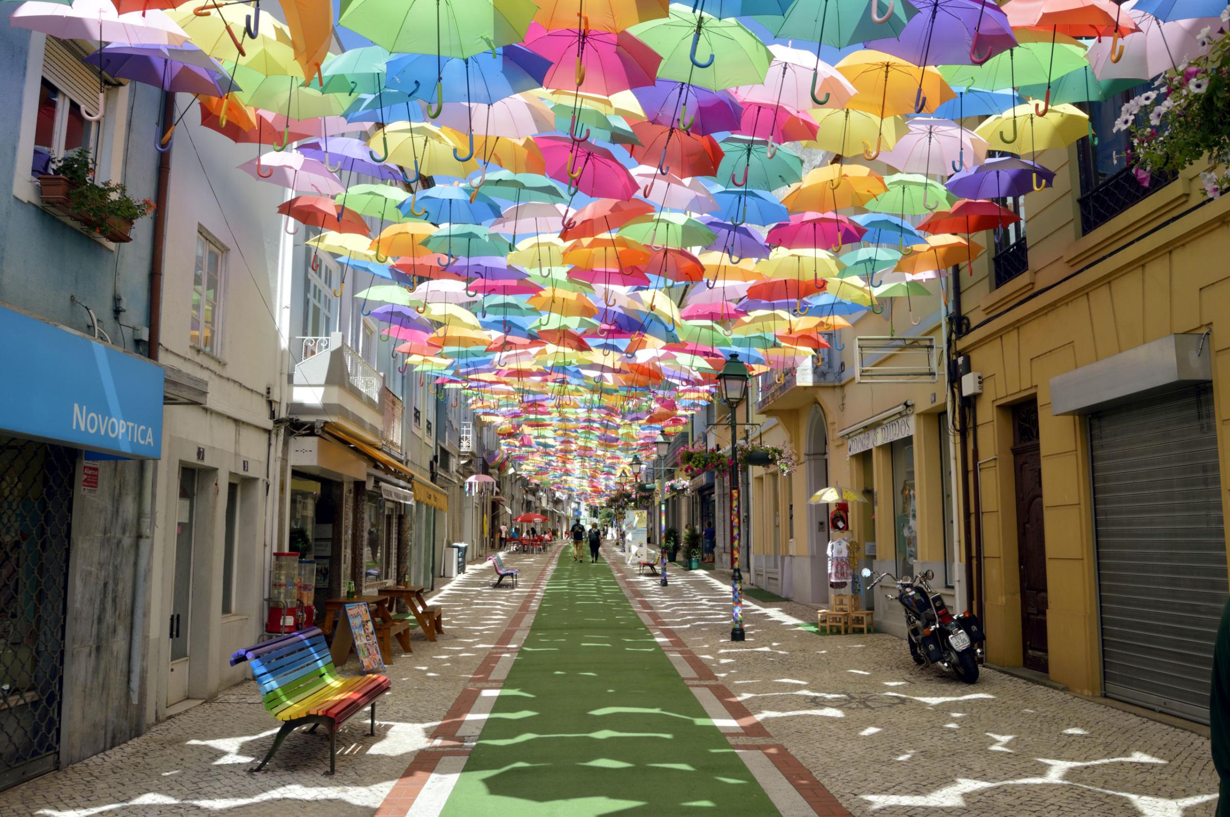 Umbrella Sky Project in Águeda / Portugal 2016