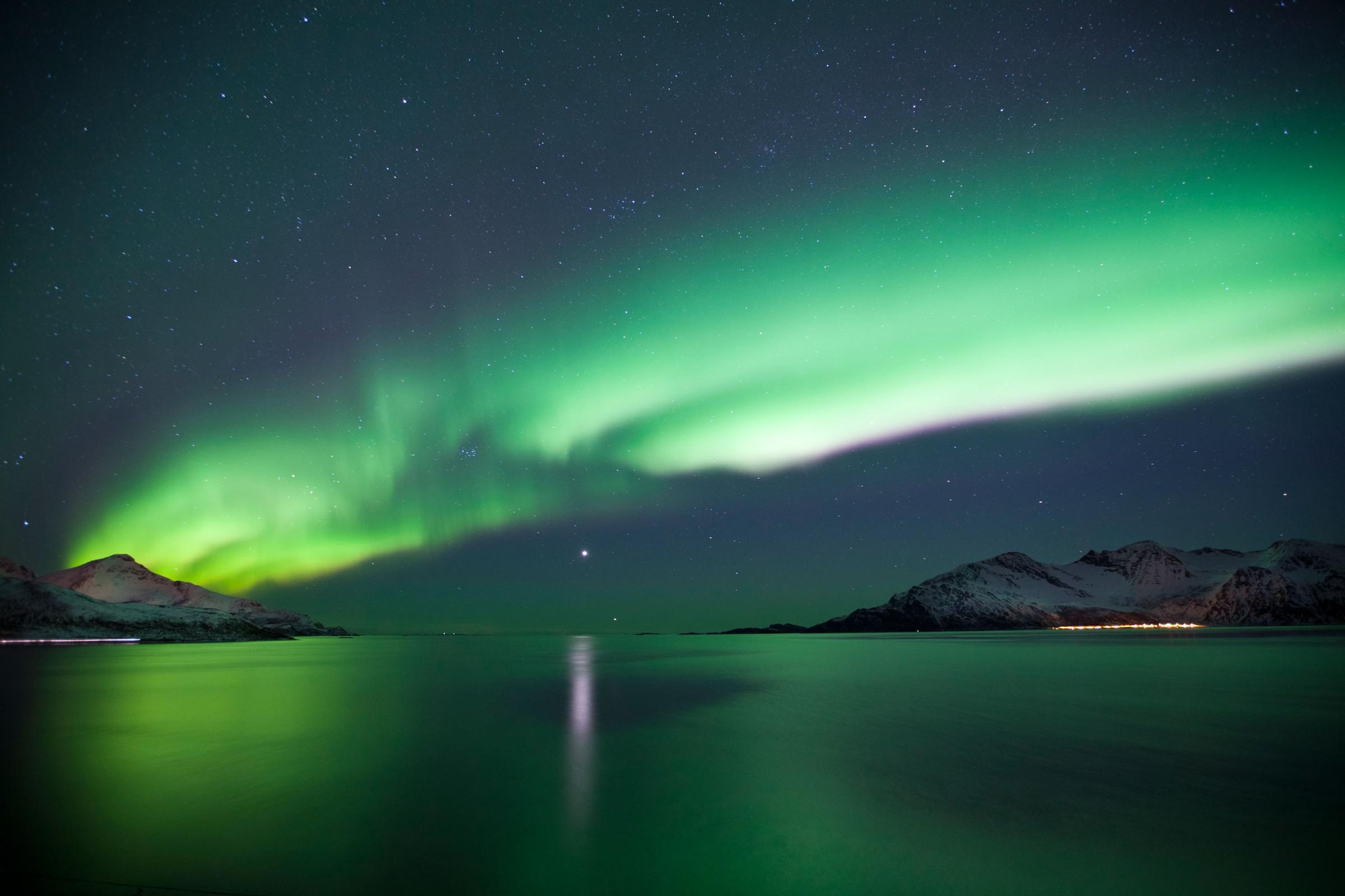 Aurora Borealis Northern Lights, Tromso, Norway