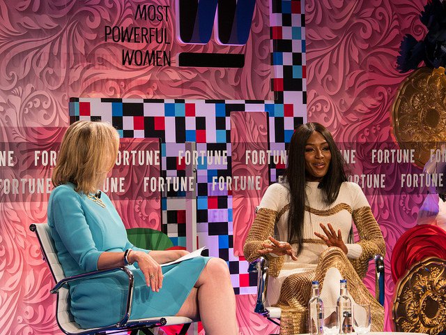 Naomi Campbell at Fortune magazine's Most Powerful Women Summit at the Dorchester Hotel, London. June 12 2017. (Peter Dench for Fortune Magazine)