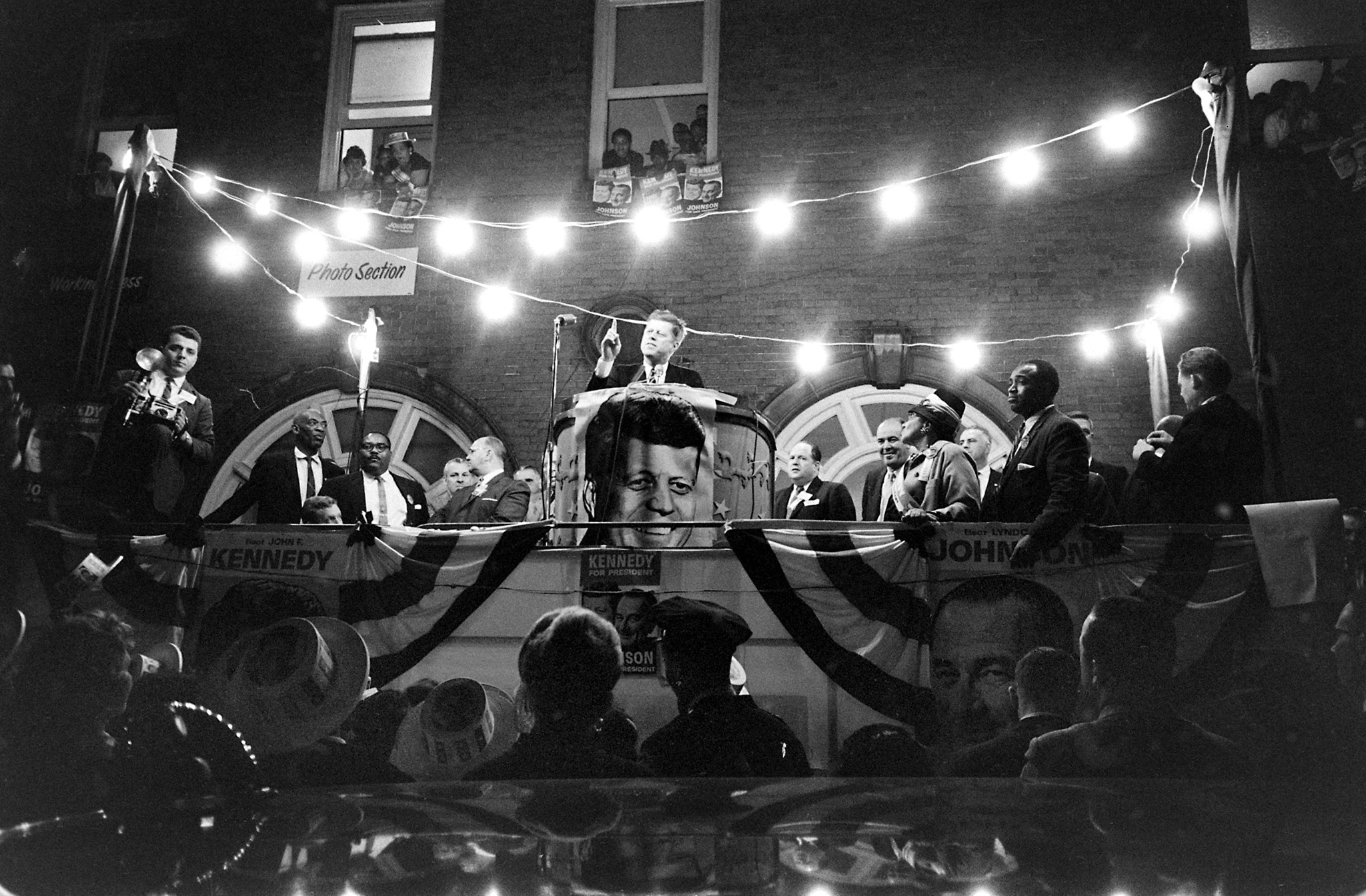 Sen.John F. Kennedy campaigns in New York City, October 1960.