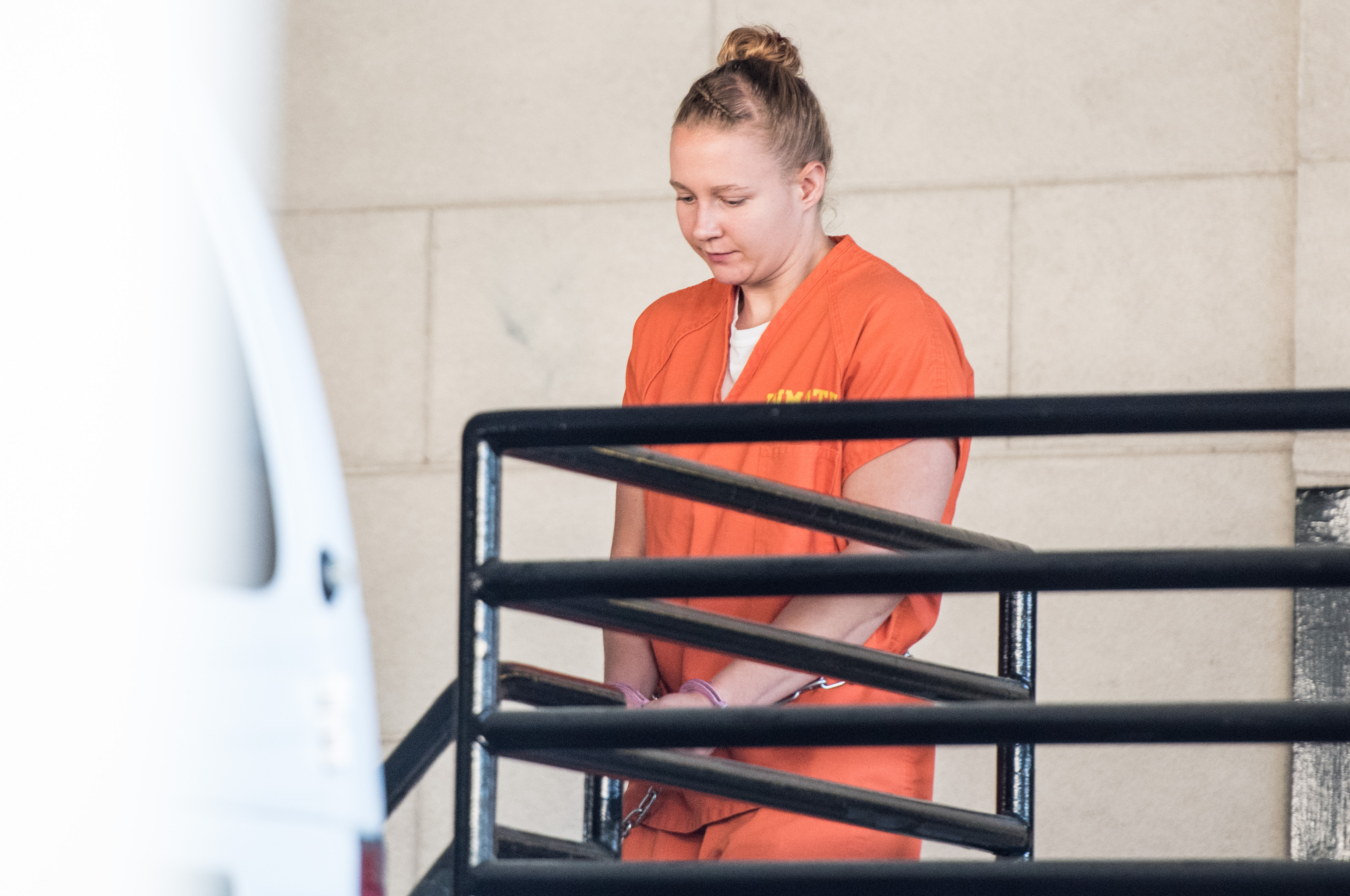 Reality Winner exits the Augusta Courthouse June 8, 2017 in Augusta, Georgia. (Sean Rayford—Getty Images)