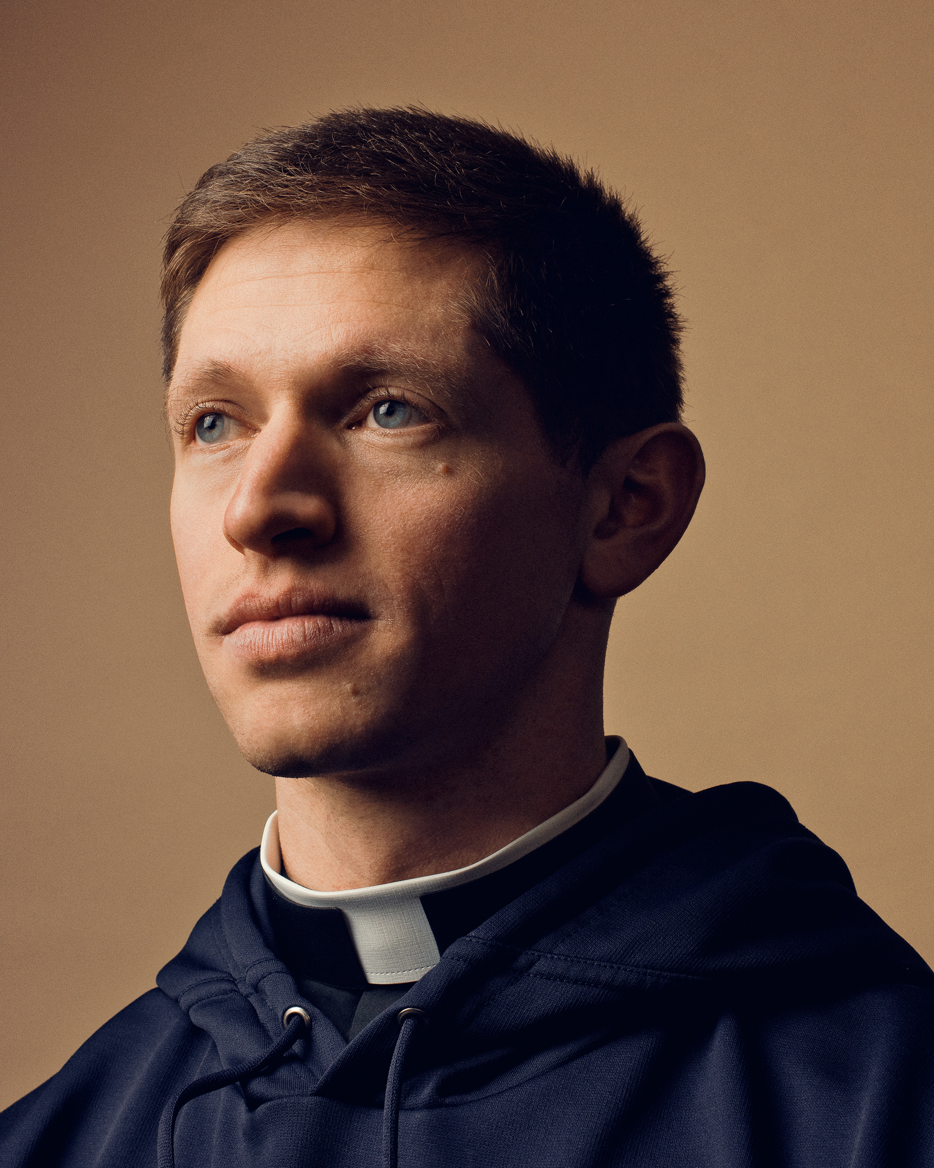 Parochial vicar of Our Lady of Mercy Church in Potomac, Md., Father Chris Seith, 28, admires the simple life that Pope Francis praises (Ryan Pfluger for TIME)