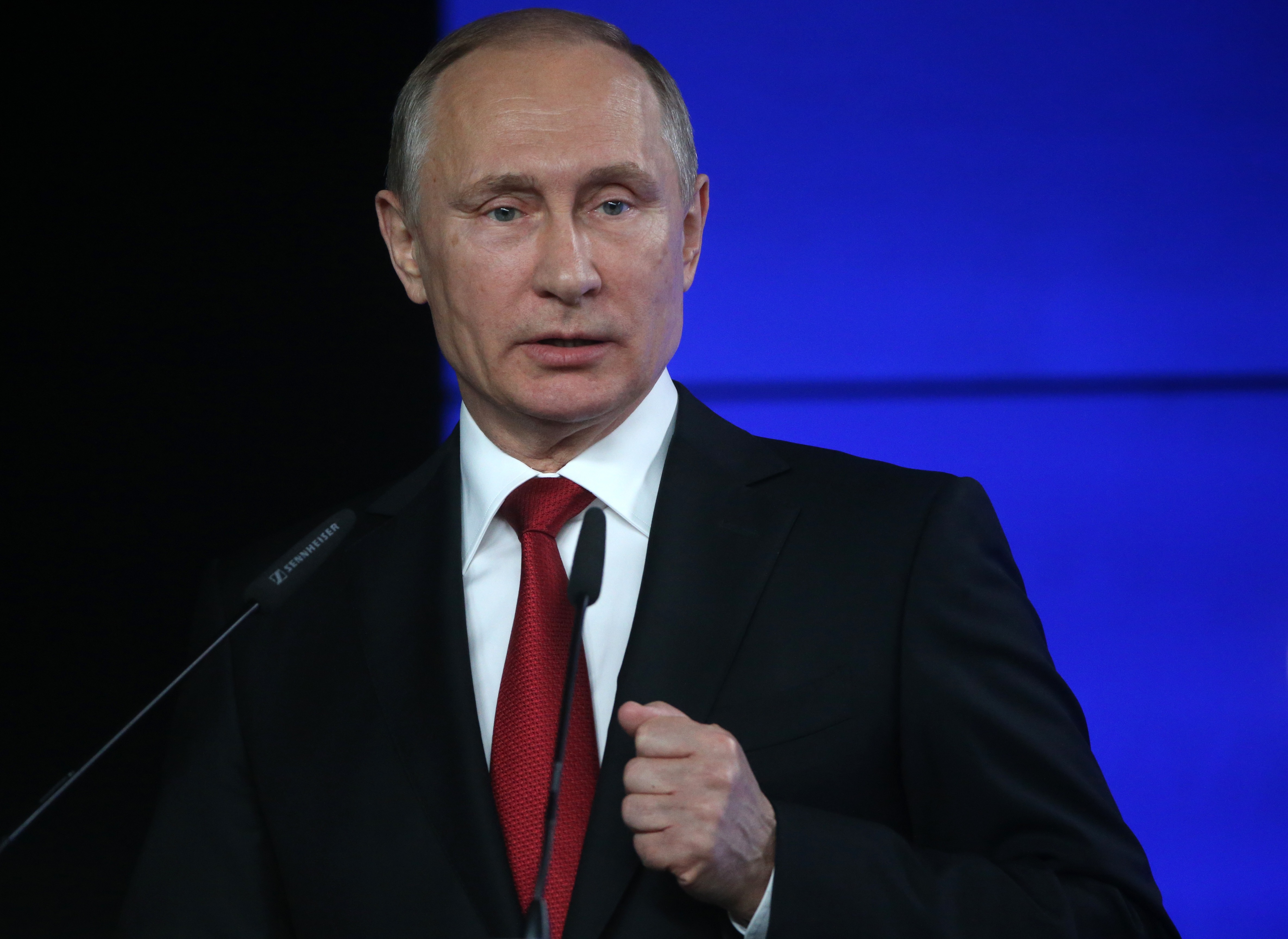 Russian President Vladimir Putin attends the Saint Petersburg International Economic Forum