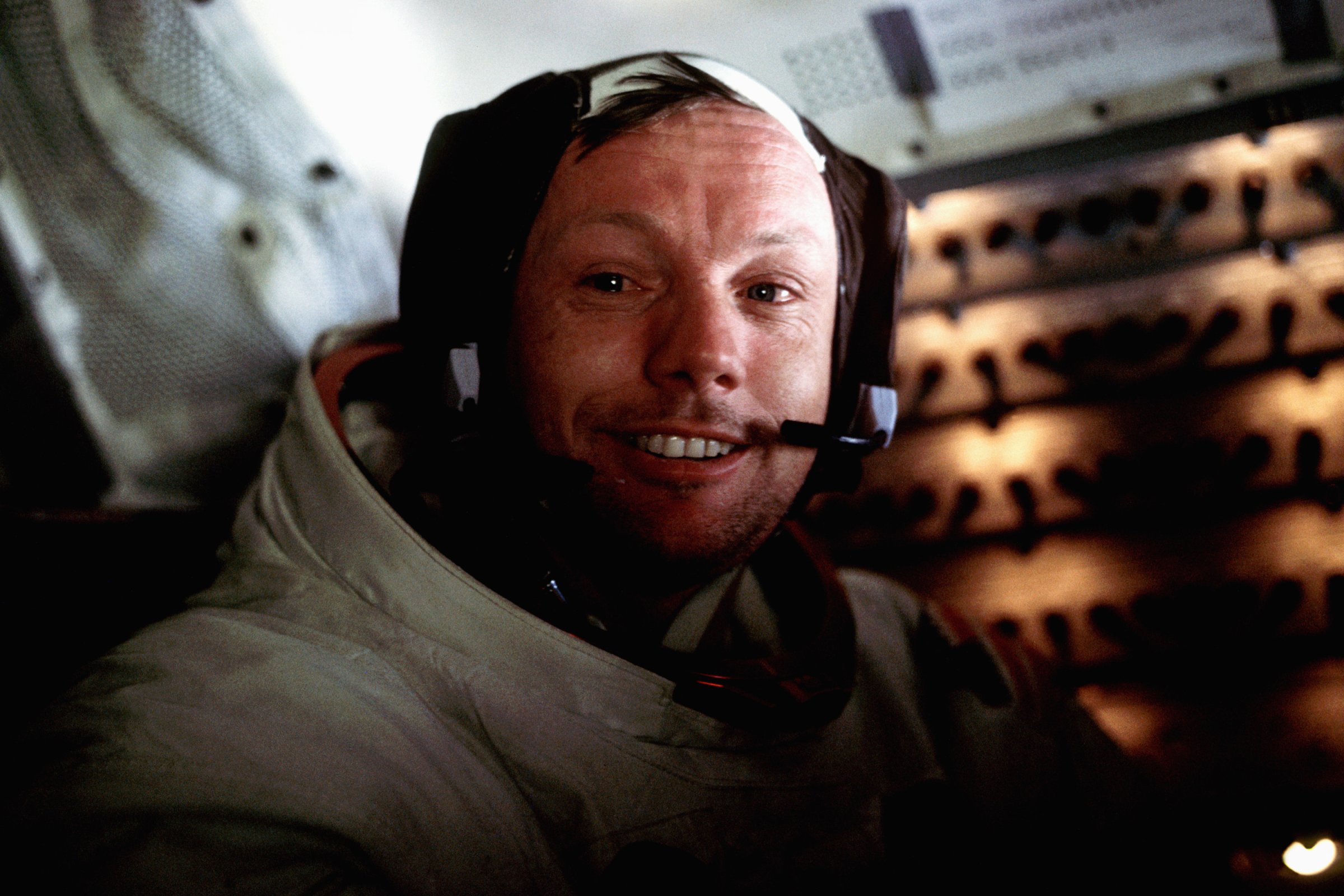 Neil Armstrong Aboard the Eagle, 1969