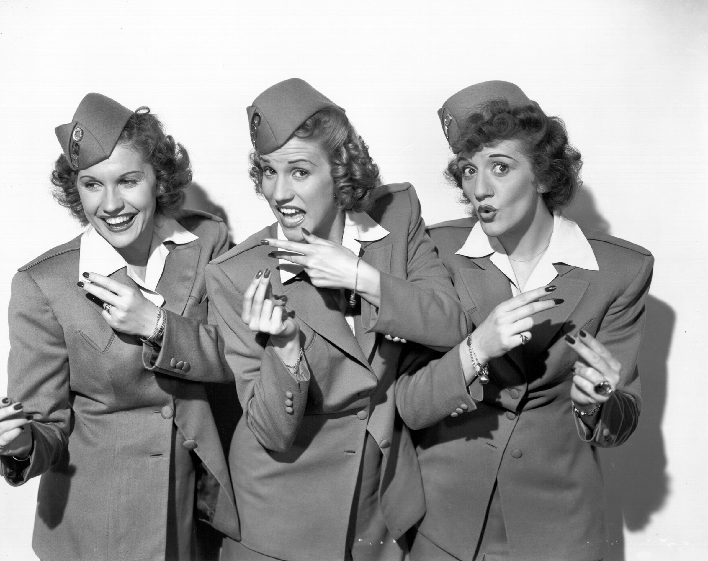 Andrews Sisters Portrait Session circa 1944.