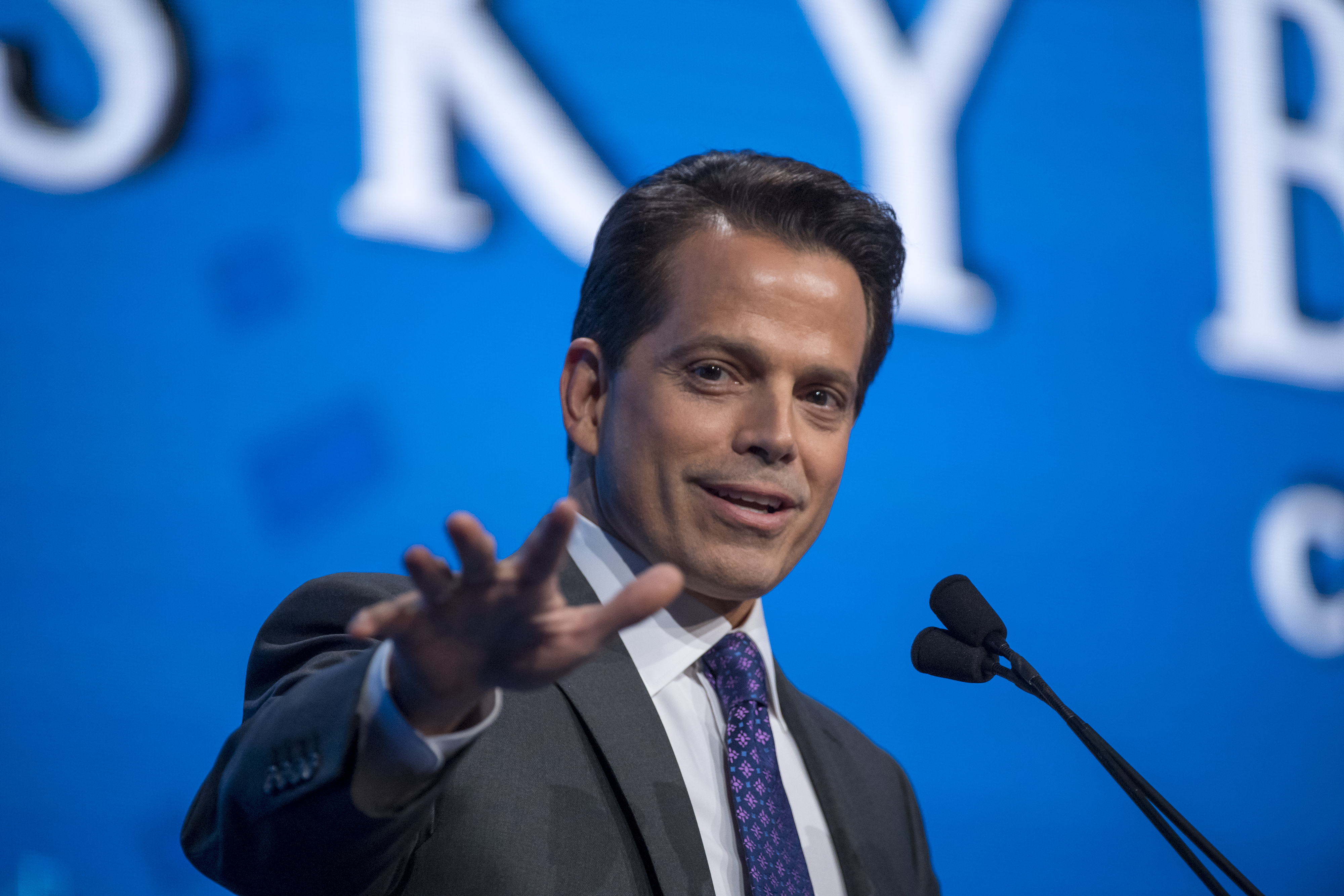 Anthony Scaramucci, founder of SkyBridge Capital LLC, speaks during the Skybridge Alternatives (SALT) conference in Las Vegas, Nevada, U.S., on Wednesday, May 17, 2017. (David Paul Morris—Bloomberg/Getty Images)