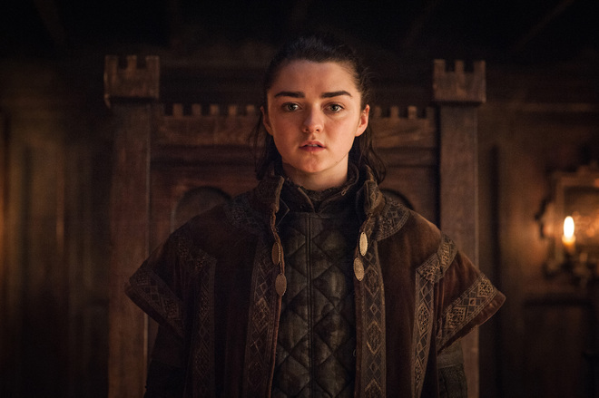 Maisie Williams in <em>Game of Thrones</em> (Helen Sloan/courtesy of HBO.)
