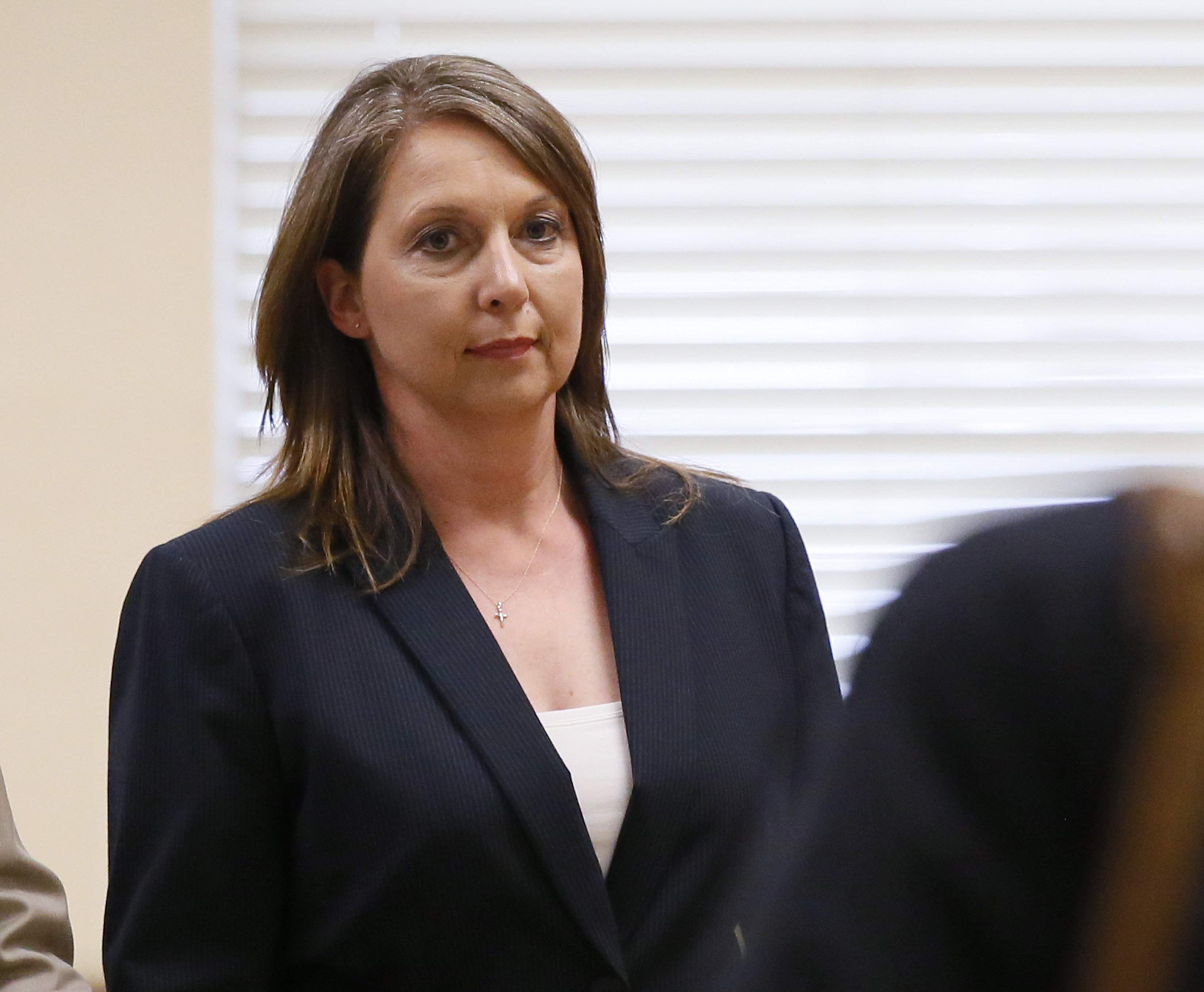 Betty Shelby leaves the courtroom following testimony in her trial in Tulsa, Okla. on May 12, 2017. (Sue Ogrocki&mdash;AP)