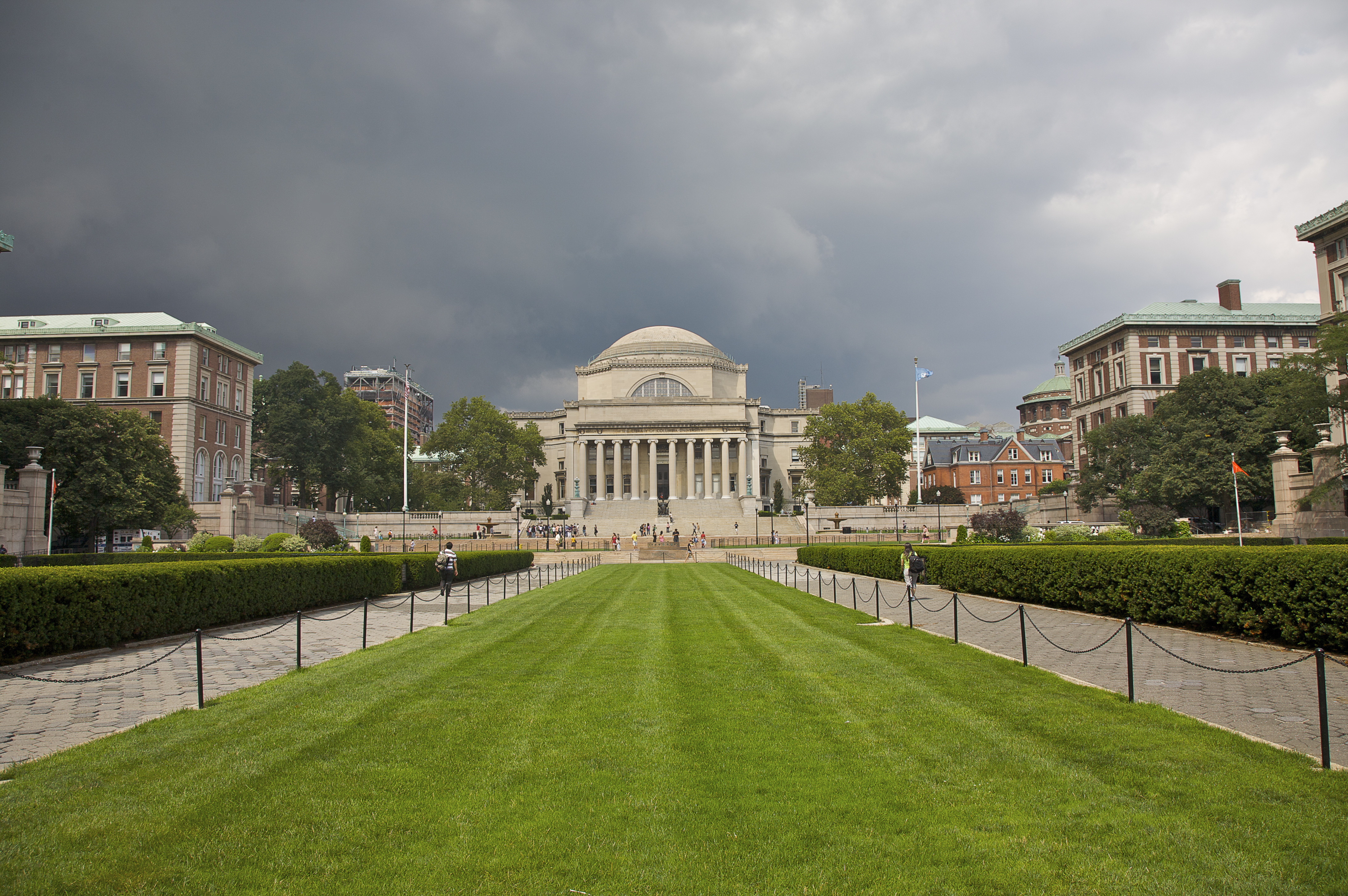 Columbia University, main quad with Low Memorial Library, Upper West Side, New York, NY, U.S.A.