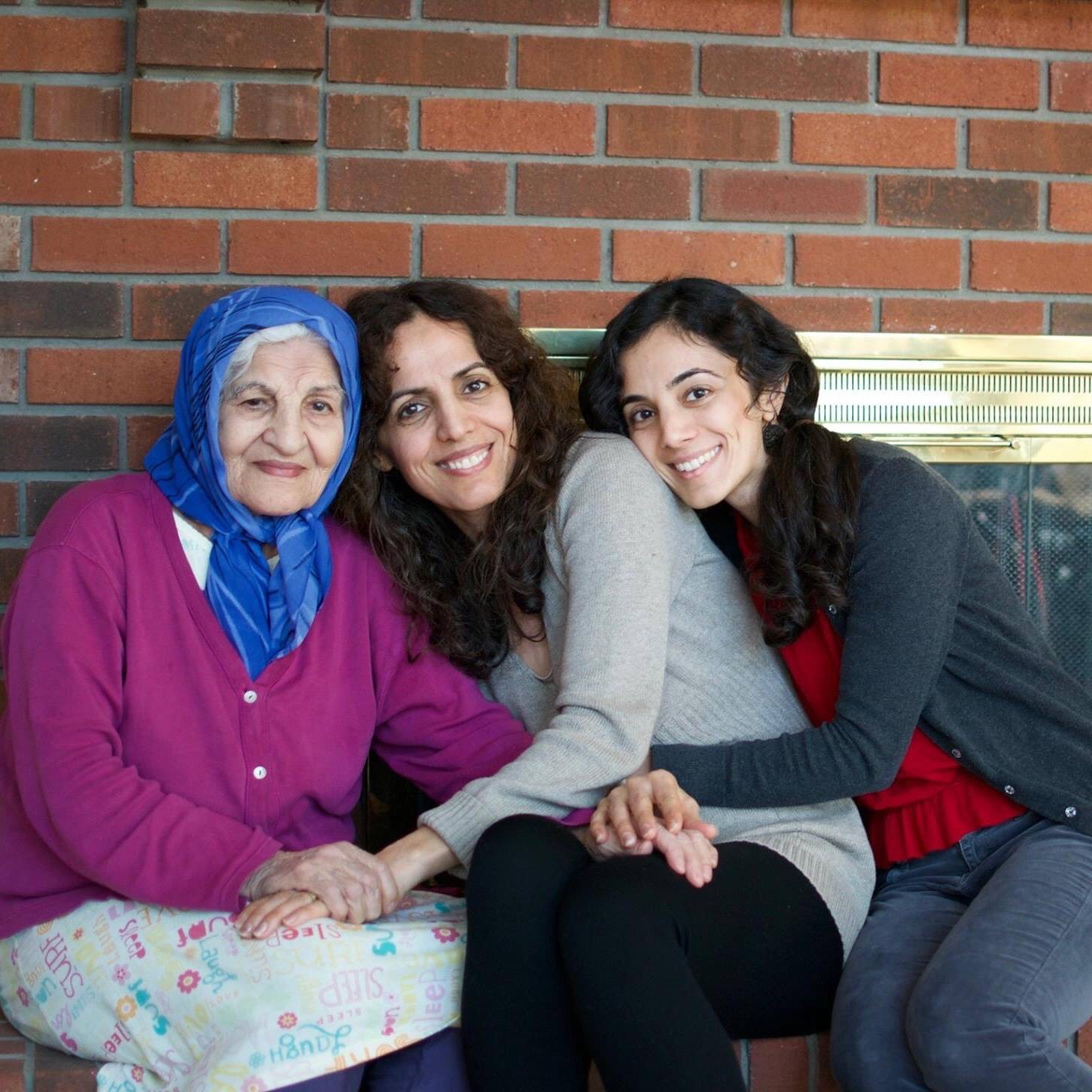Hamideh Seyed Ali (grandmother), 79, Noushin Farasati (mother), 52, Maryam Khatami (sister), 32. (Courtesy of Elham Khatami.)
