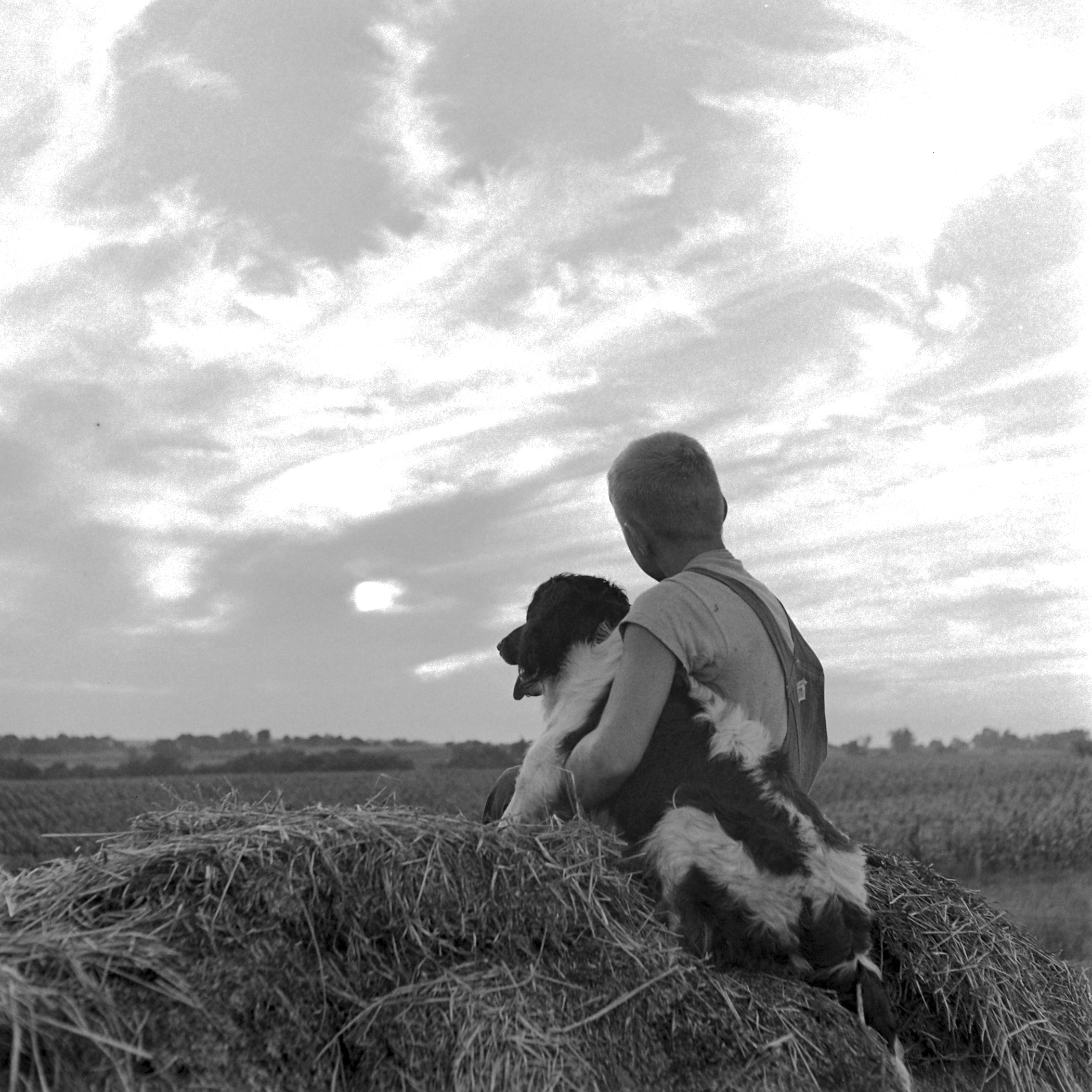 Boy And His Dog, Oskallsa, LA, 1945.