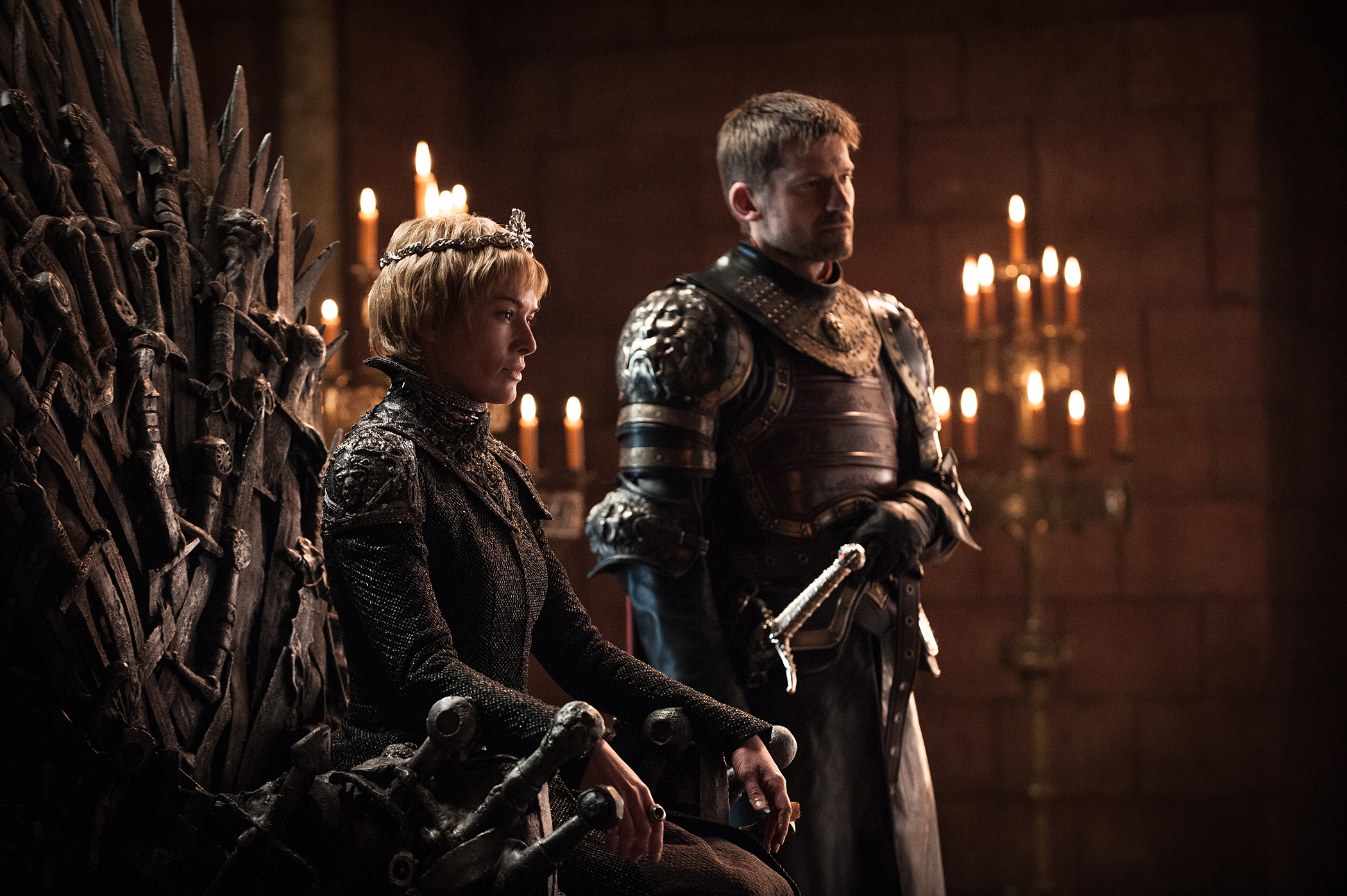 Lena Headey and Nikolaj Coster-Waldau in <i>Game of Thrones</i> (Helen Sloan—HBO)