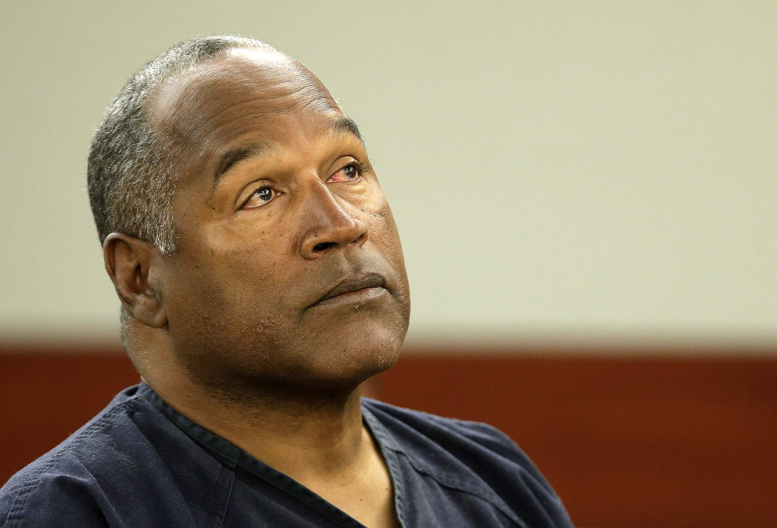 O.J. Simpson listens to testimony at an evidentiary hearing in Clark County District Court May 13, 2013 in Las Vegas, Nevada. (Pool&mdash;Getty Images)
